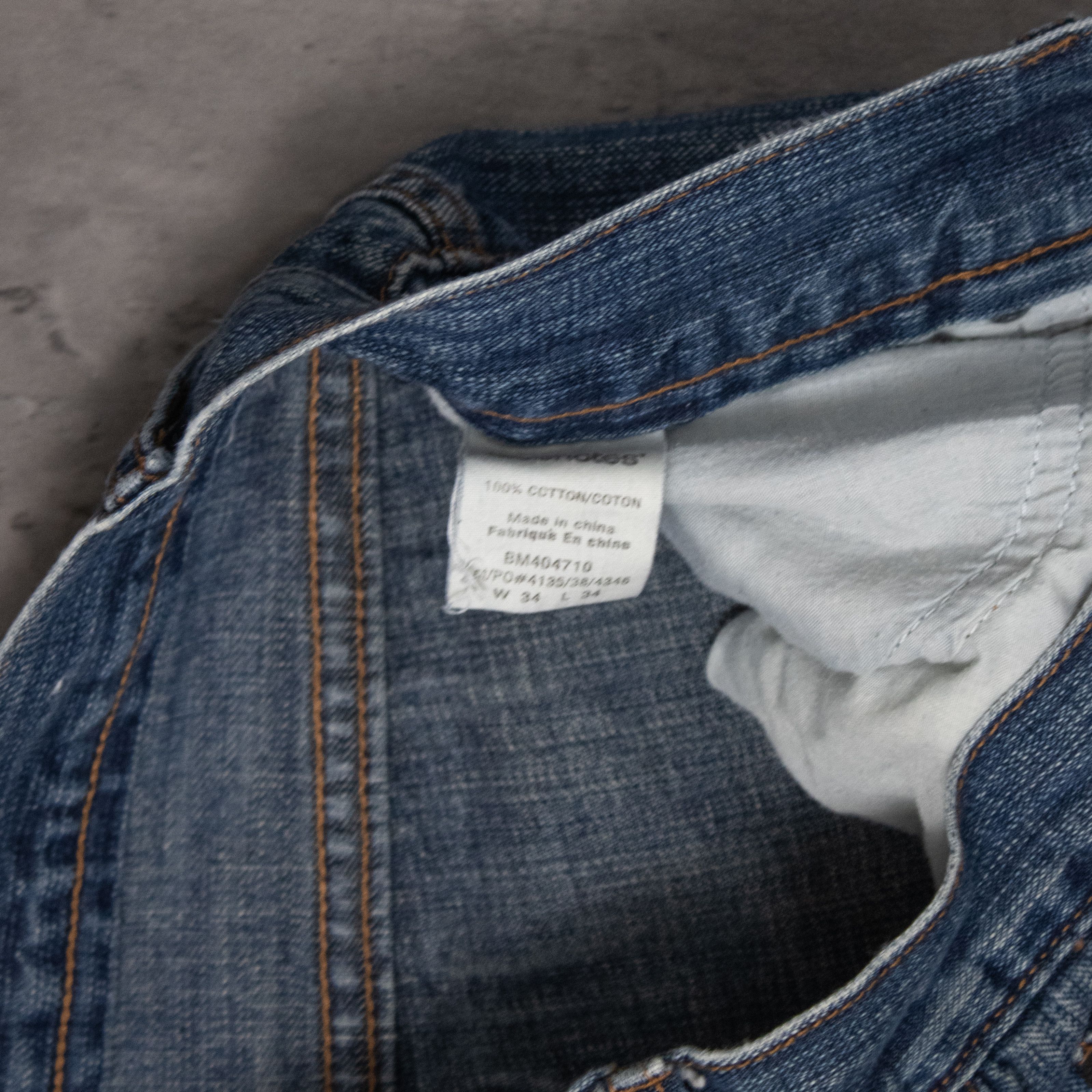 Japanese Brand Vintage Y2K Bluenotes Baggy Mid Wash Wide Leg Denim Jeans Size US 34 / EU 50 - 10 Thumbnail