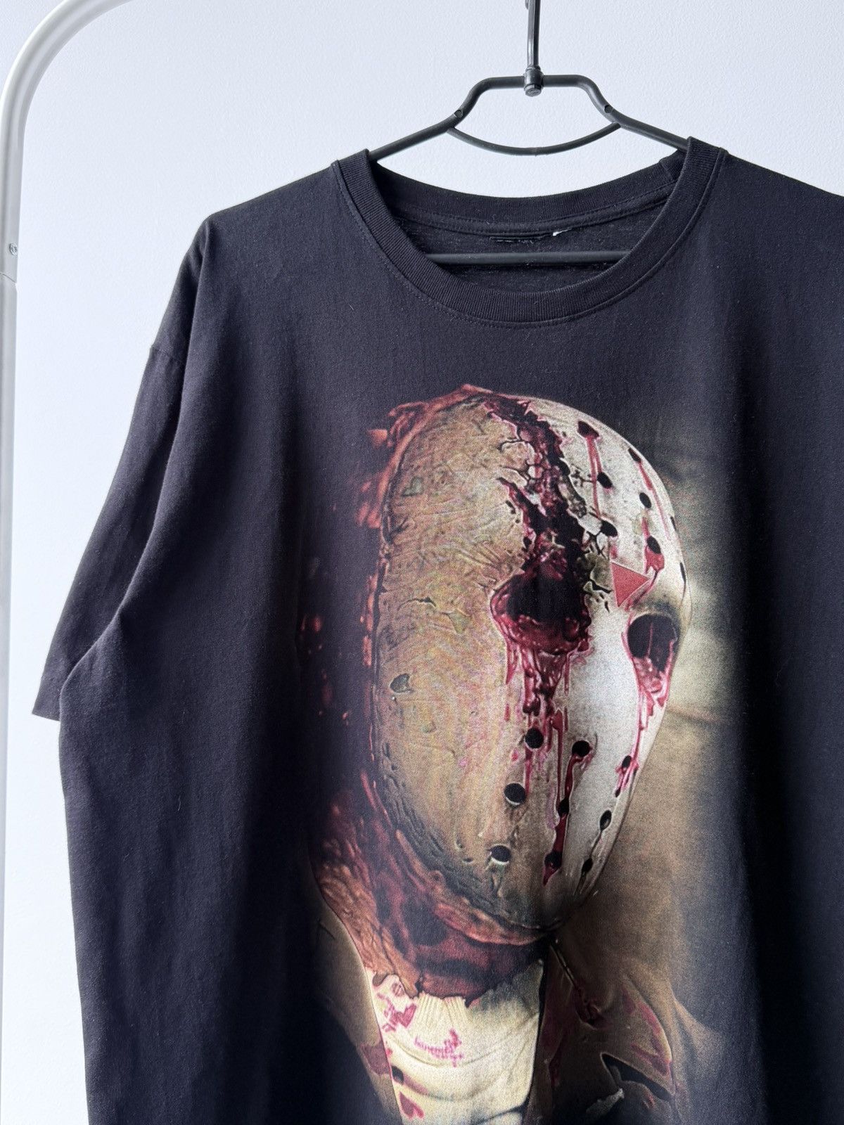 Vintage Vintage 90s Jason Voorhees Friday 13 Bootleg T-Shirt Tee Size US XL / EU 56 / 4 - 3 Thumbnail