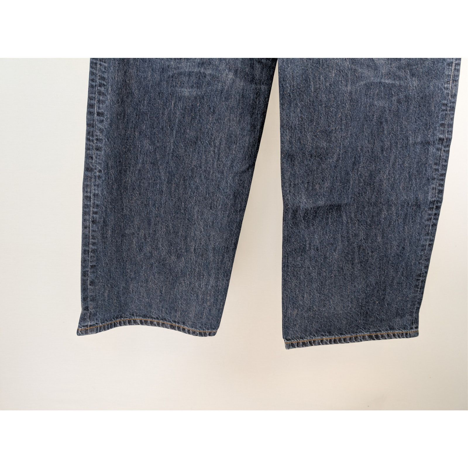 Balenciaga o1rshd1 Silk Blue Japanese Denim Baggy Pants in Dark Indigo Size US 30 / EU 46 - 10 Thumbnail
