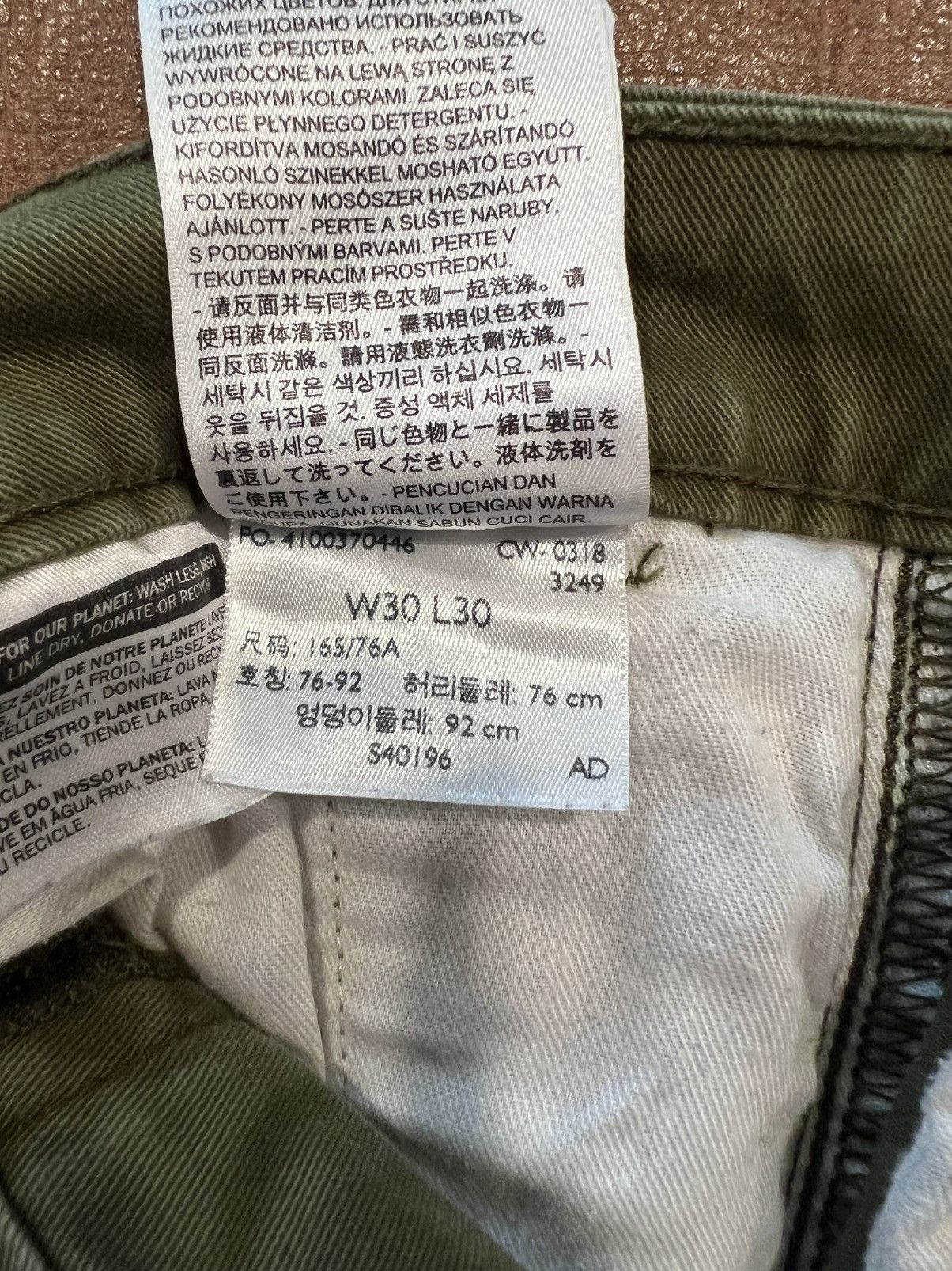 Levi's Levi’s Slim Green Cargo Pants Size US 30 / EU 46 - 6 Thumbnail
