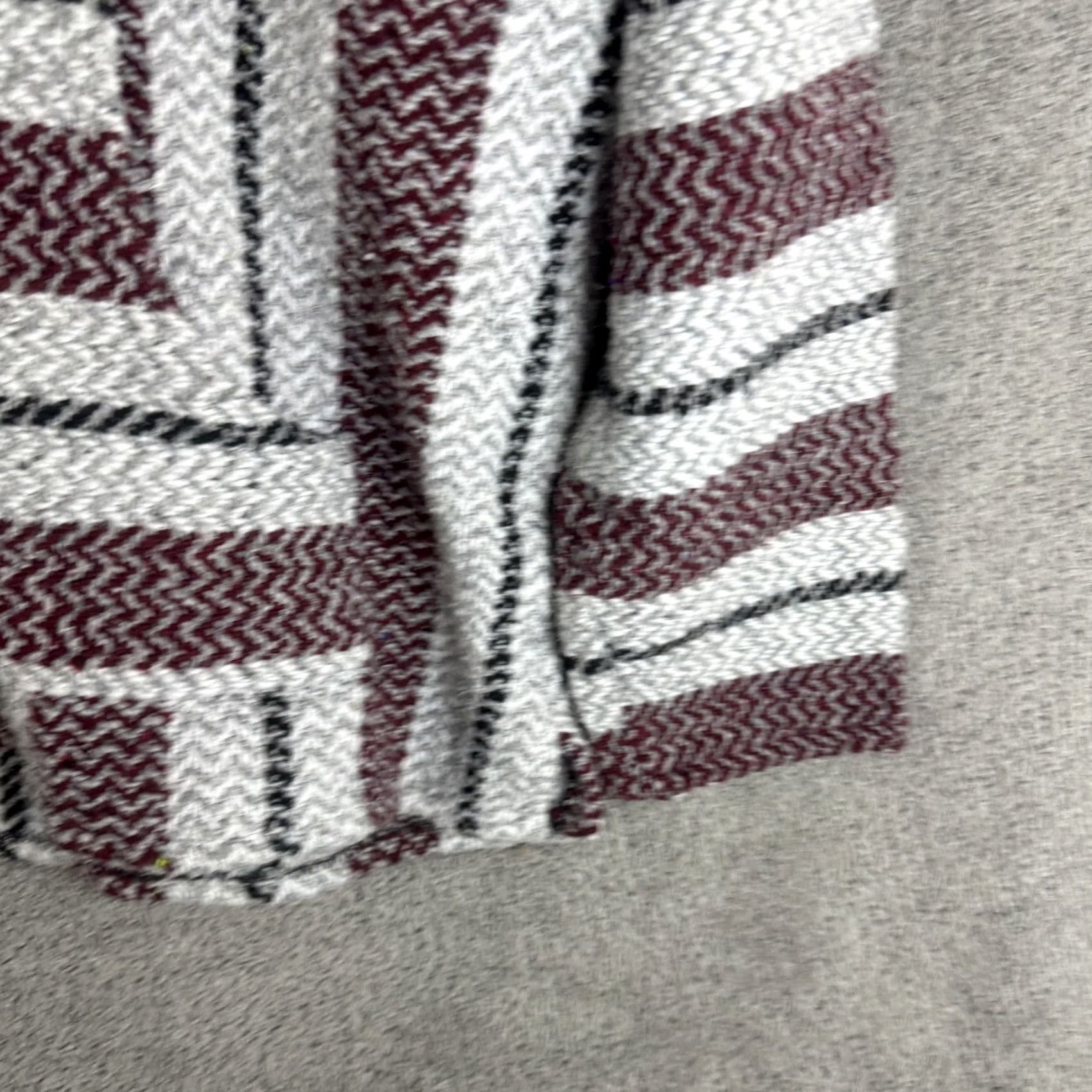 KangaROOS Baja Joe Hoodie Mens M Multicolor Striped Pullover Kangaroo Pocket Hooded Knit Hippie Branded Logo Embroidered V-Neck Casual Sweater Size US M / EU 48-50 / 2 - 3 Thumbnail