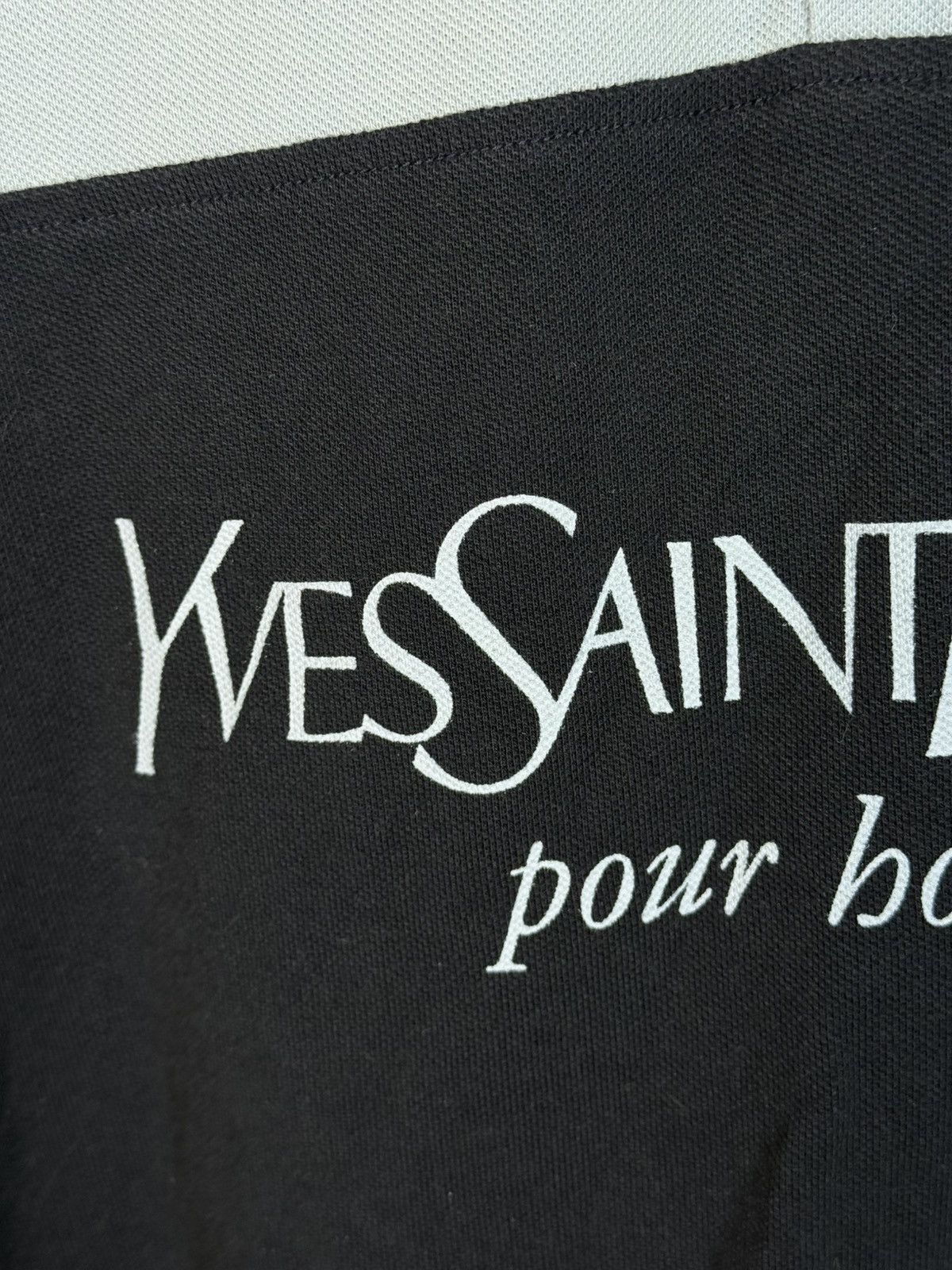 Yves Saint Laurent Blue YSL Polo Shirt Spell Out YSL Shirt Big Logo YSL Tee Size US XL / EU 56 / 4 - 13 Thumbnail