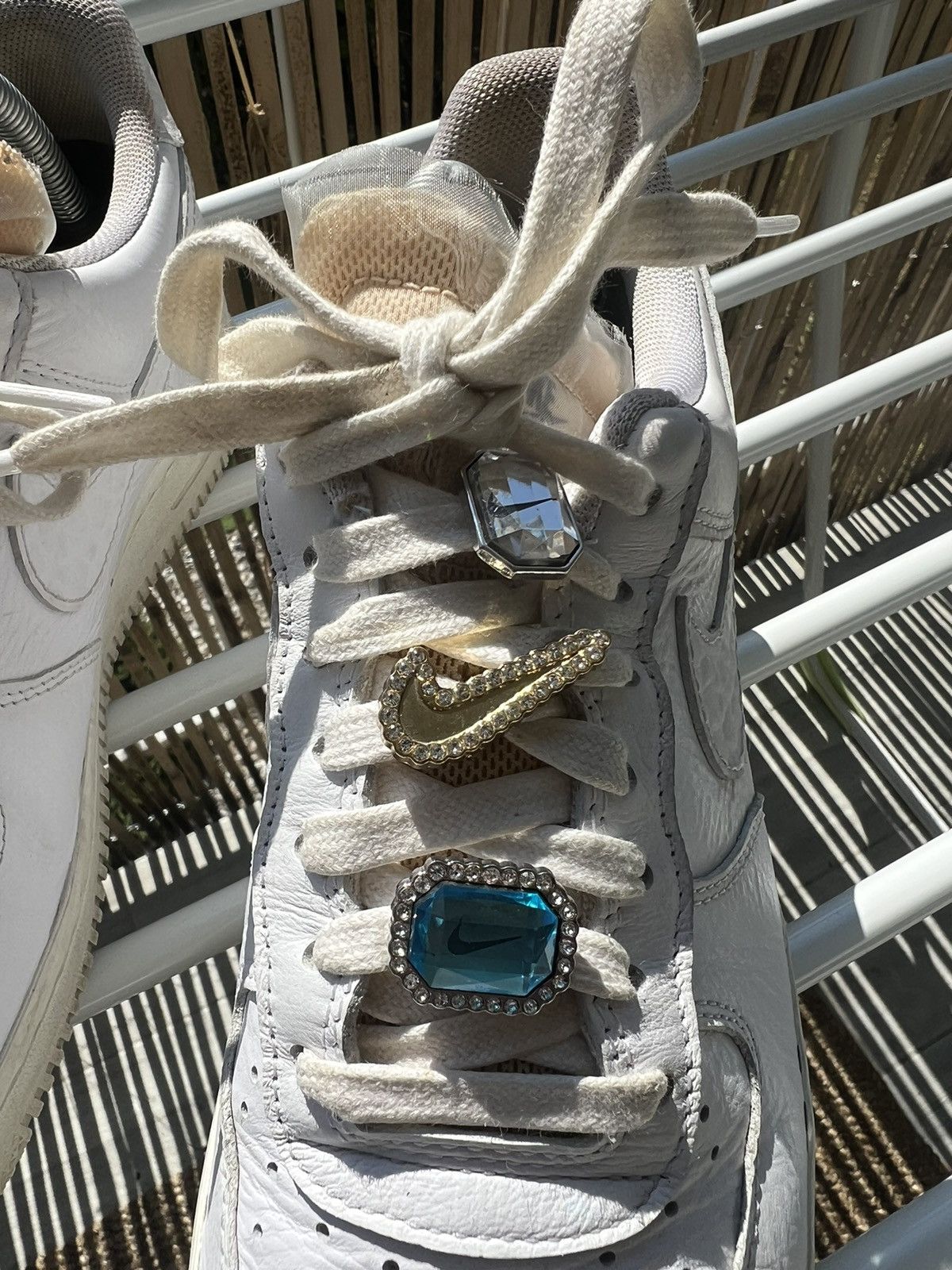 Designer × Nike Nike Air Force 1 Bling shoes sneakers US8 streetwear casual Size US 8 / IT 38 - 5 Thumbnail