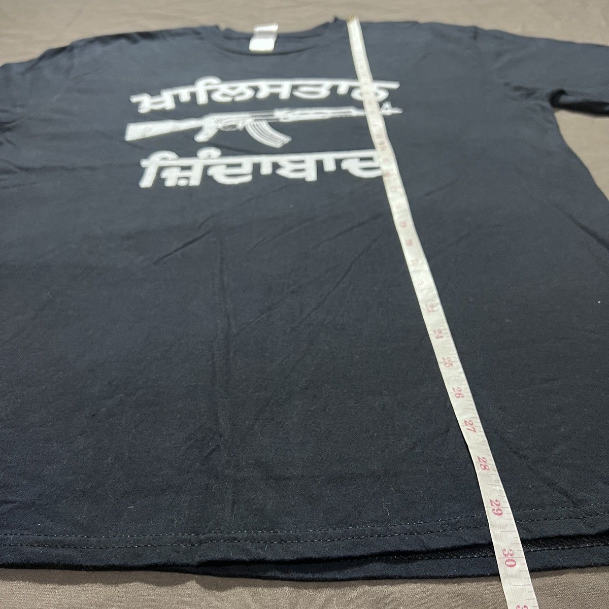 Vintage Vintage Y2K Khalistan Zindabad Tee XL AK47 Gun graphic Size US XL / EU 56 / 4 - 8 Thumbnail
