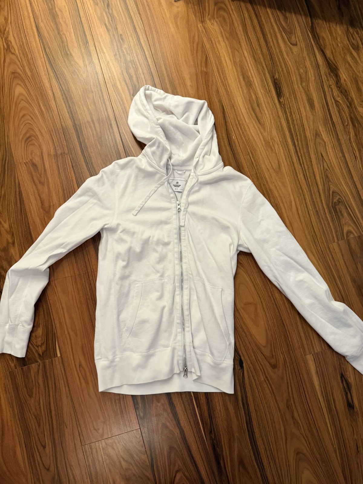 Reigning Champ Reigning Champ white Full Zip light weight Pima cotton S Size US S / EU 44-46 / 1 - 1 Thumbnail