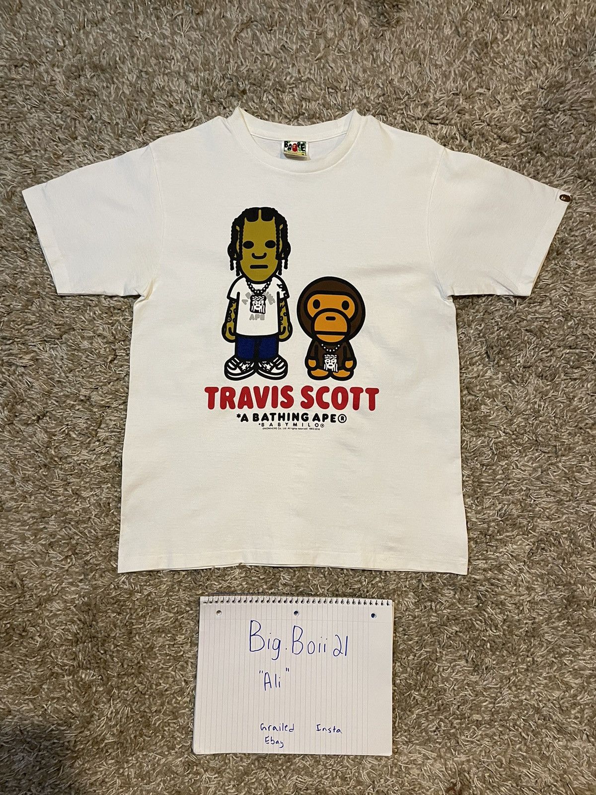 image of Bape Complexcon Exclusive Tee in White, Men's (Size Medium)