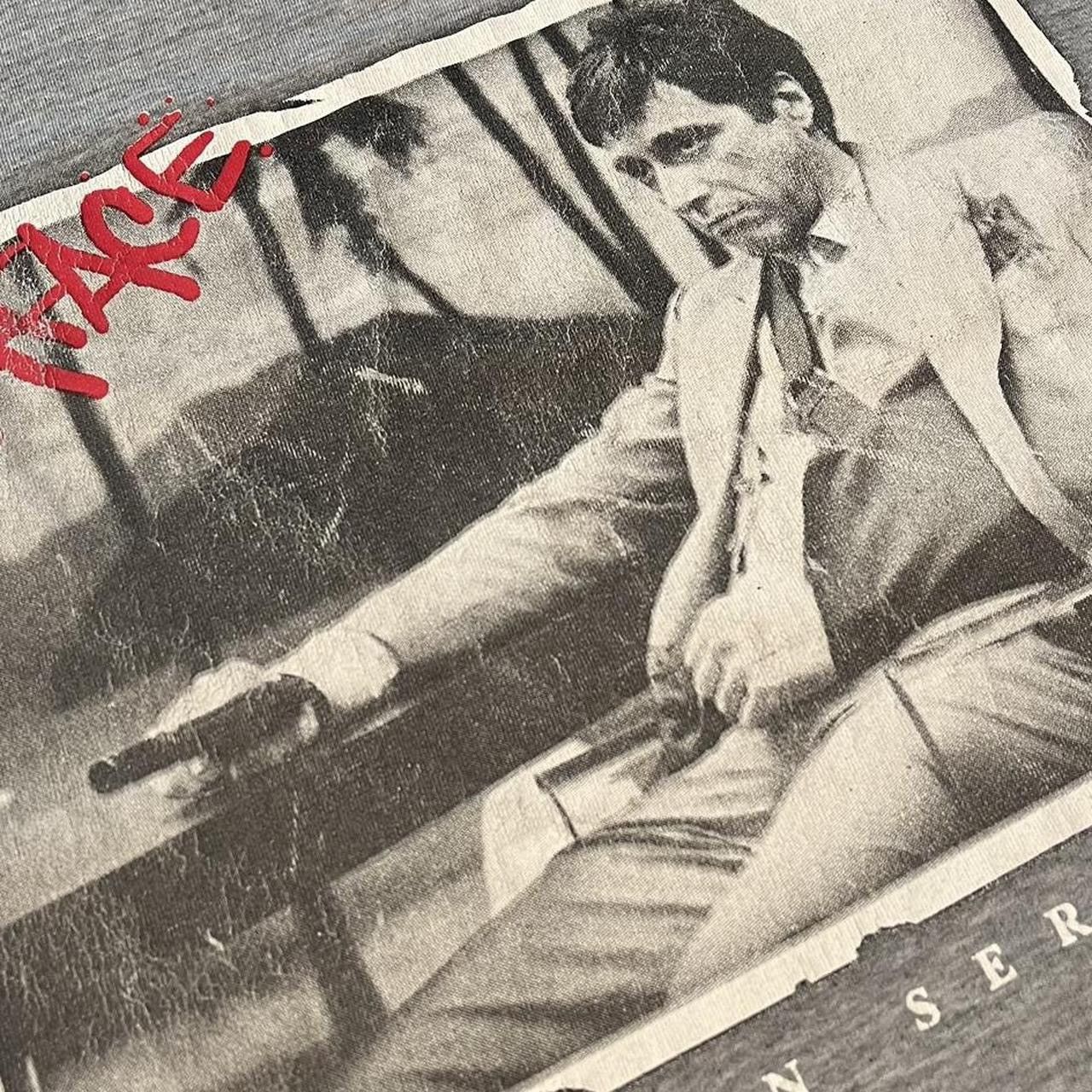 Vintage Vintage Y2K Scarface Tony Montana Movie Promo Tshirt Size US XXL / EU 58 / 5 - 3 Thumbnail