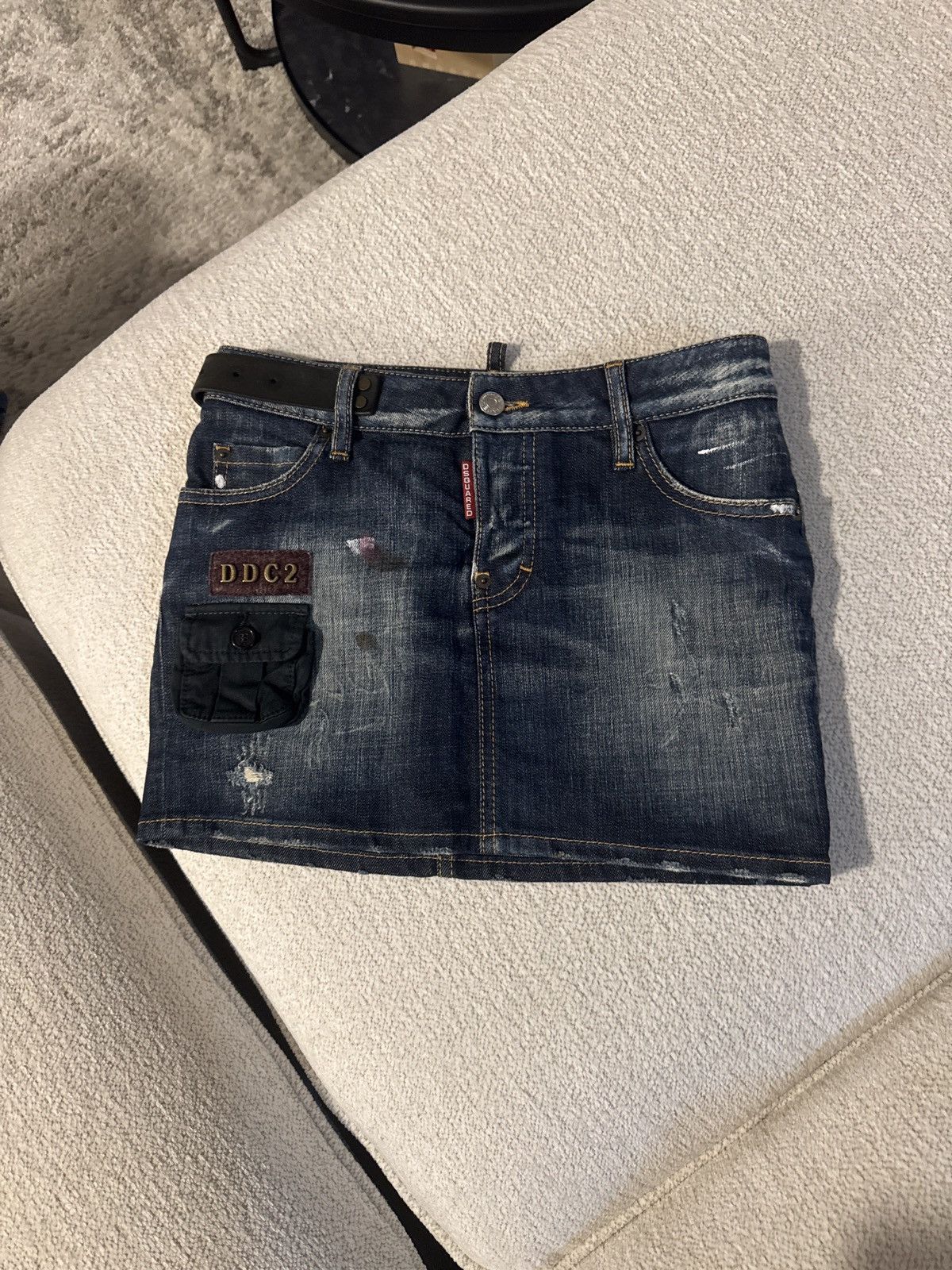 Dsquared2 Dsquared2 denim mini skirt Size 26" / US 2 / IT 38 - 2 Thumbnail