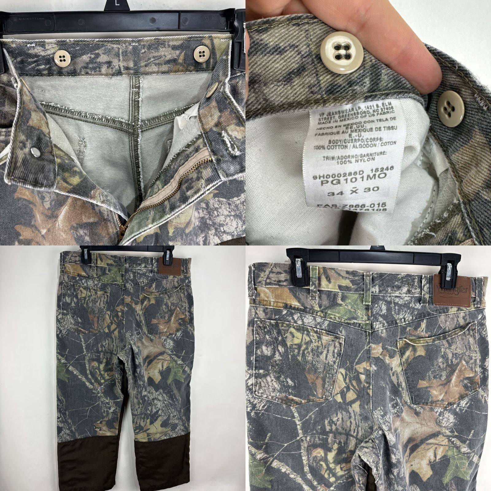 Wrangler VINTAGE Wrangler ProGear RealTree Camo Jeans 34x26 Hunting Briar Brush-Guard Jeans Size US 34 / EU 50 - 8 Thumbnail