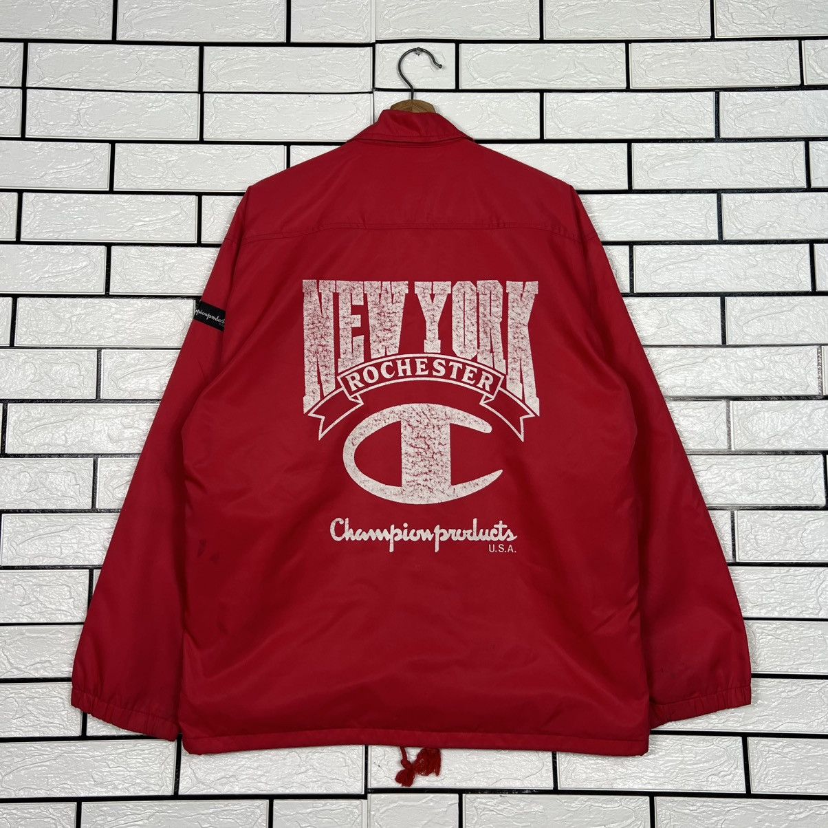 Champion Vintage CHAMPION New York Rochester Coach Jacket #4033-C183 Size US L / EU 52-54 / 3 - 1 Thumbnail