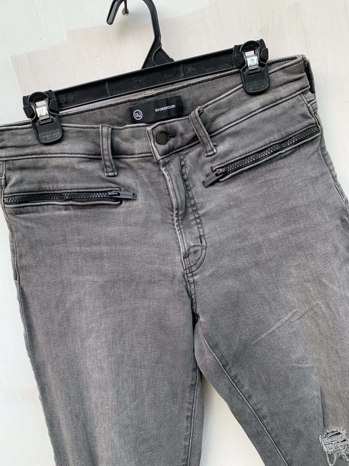 GU Undercover x GU distressed grunge style stretch jeans Size US 30 / EU 46 - 2 Thumbnail