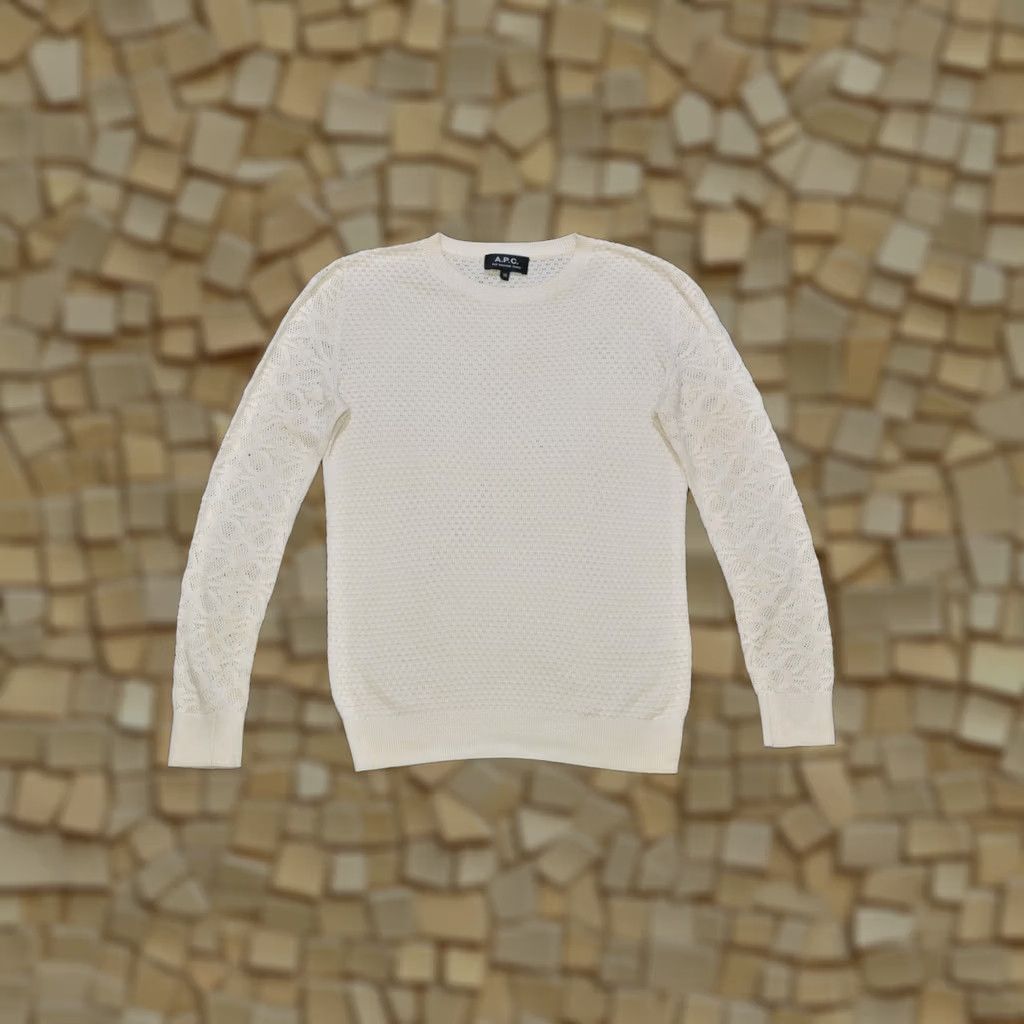 A.P.C. A.P.C. Rue Madam Paris Rayon Pullover Top Wmns XS White Blouse Pullover Open to offers Mens Womens Girls Boys Size XS / US 0-2 / IT 36-38 - 1 Thumbnail