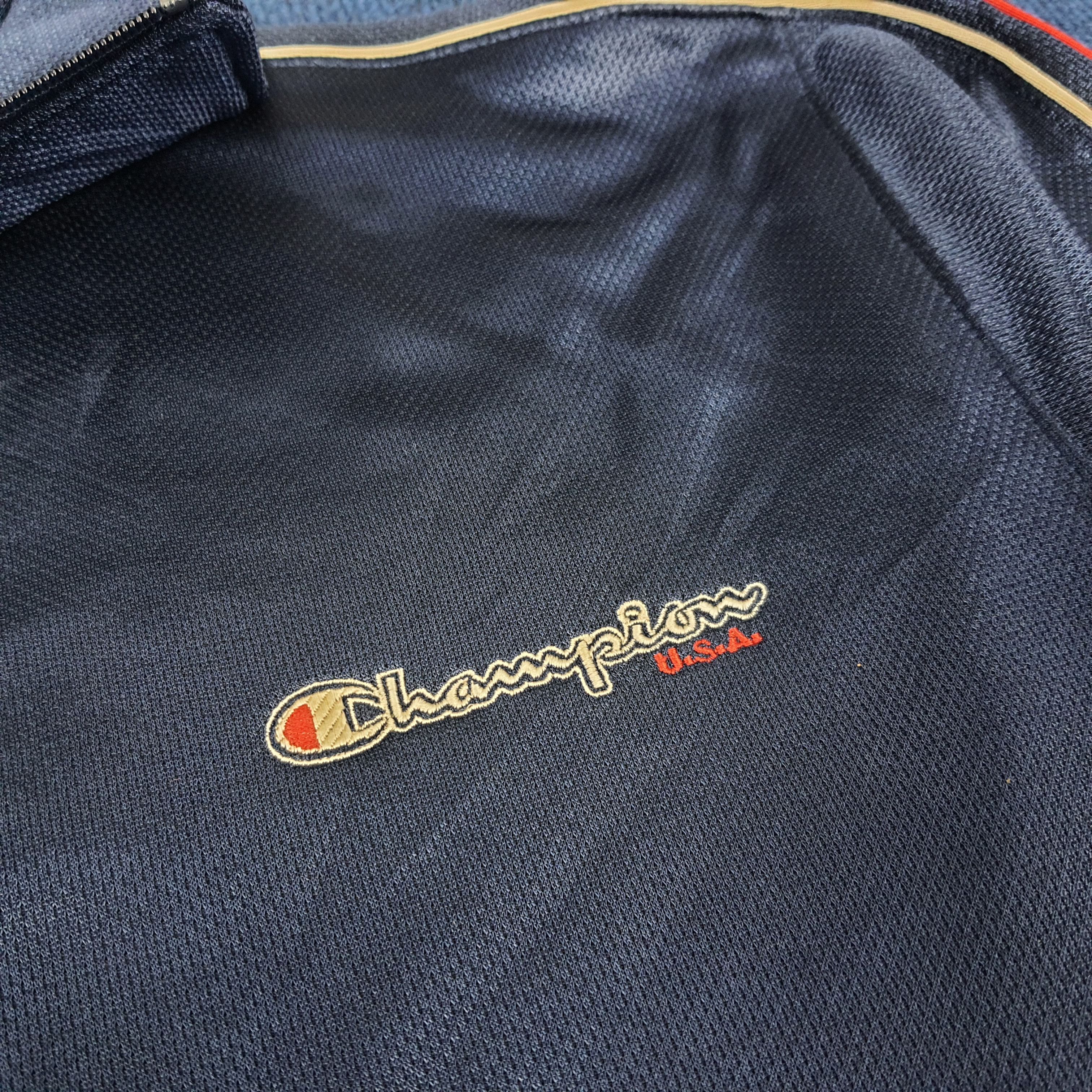 Champion × Vintage Vintage Champion USA Sports Zipper Sweaters Size US L / EU 52-54 / 3 - 3 Thumbnail