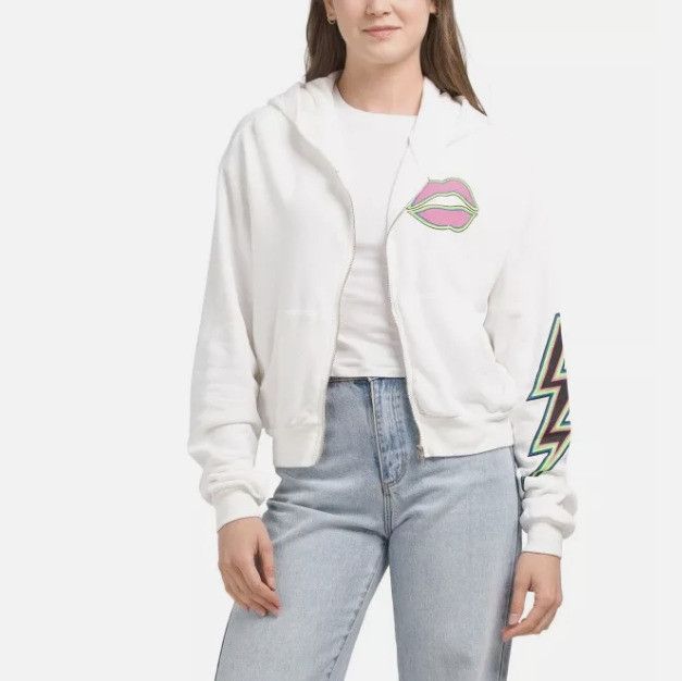 Other Lauren Moshi Lightning Eye Zip Hoodie White ( S ) Size S / US 4 / IT 40 - 2 Thumbnail