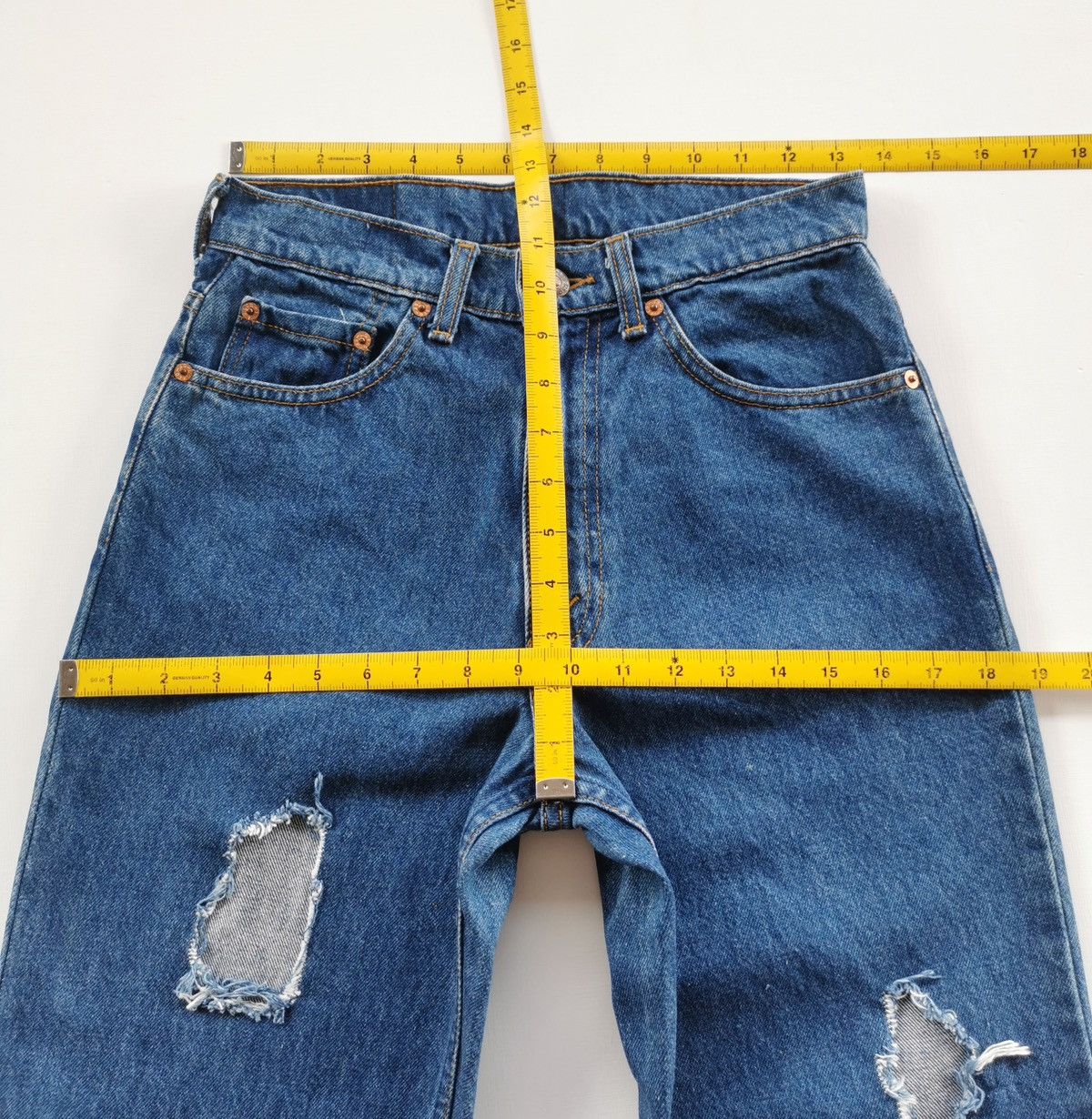 Levi's Vintage Levis Lot 620 Blue Jeans Size 27" / US 4 / IT 40 - 9 Thumbnail