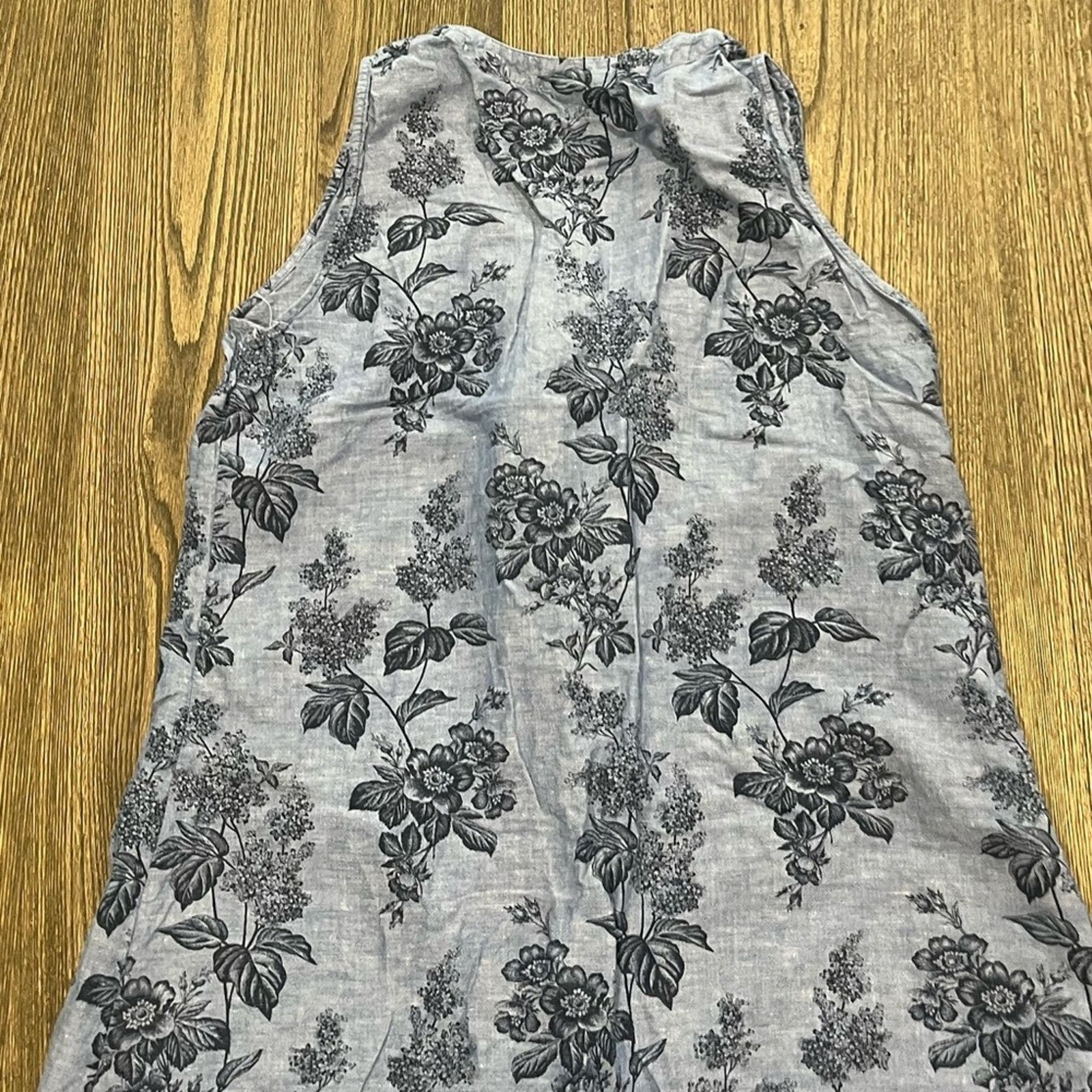 Vintage Liz Claiborne Midi Dress Sleeveles Button-Up Linen Size XXL Size XXL / US 16-18 / IT 52-54 - 7 Thumbnail