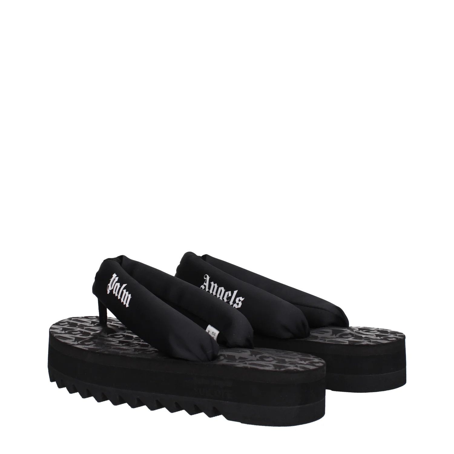 Palm Angels ob1o1e1124 Fabric Flip Flops in Black Size US 8.5 / IT 38.5 - 4 Thumbnail