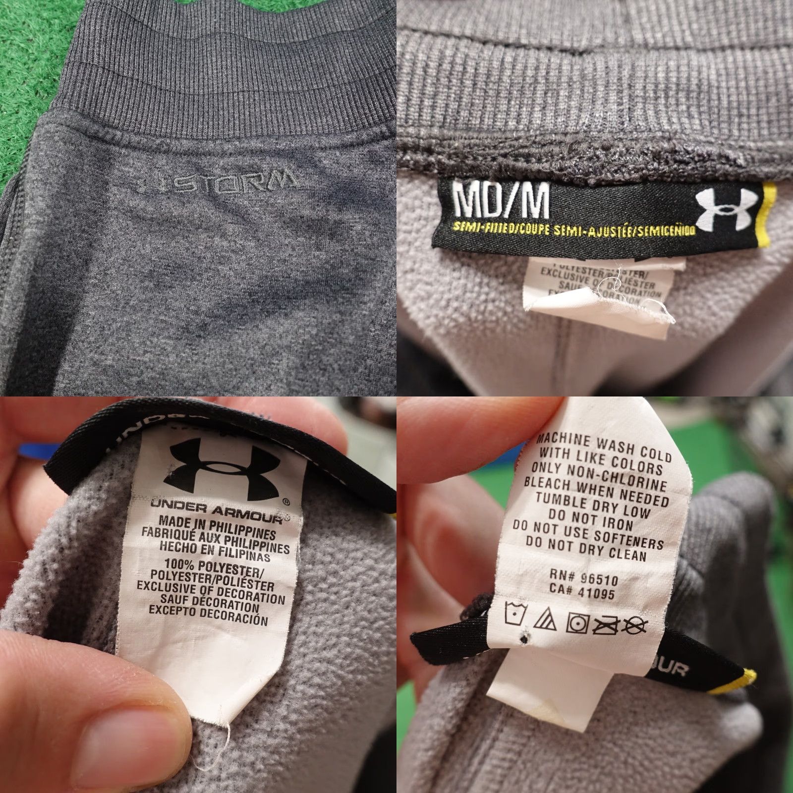 Under Armour Under Armour Pants Mens Medium Gray UA Storm Athletic 30x30 Workout Size US 31 - 8 Thumbnail