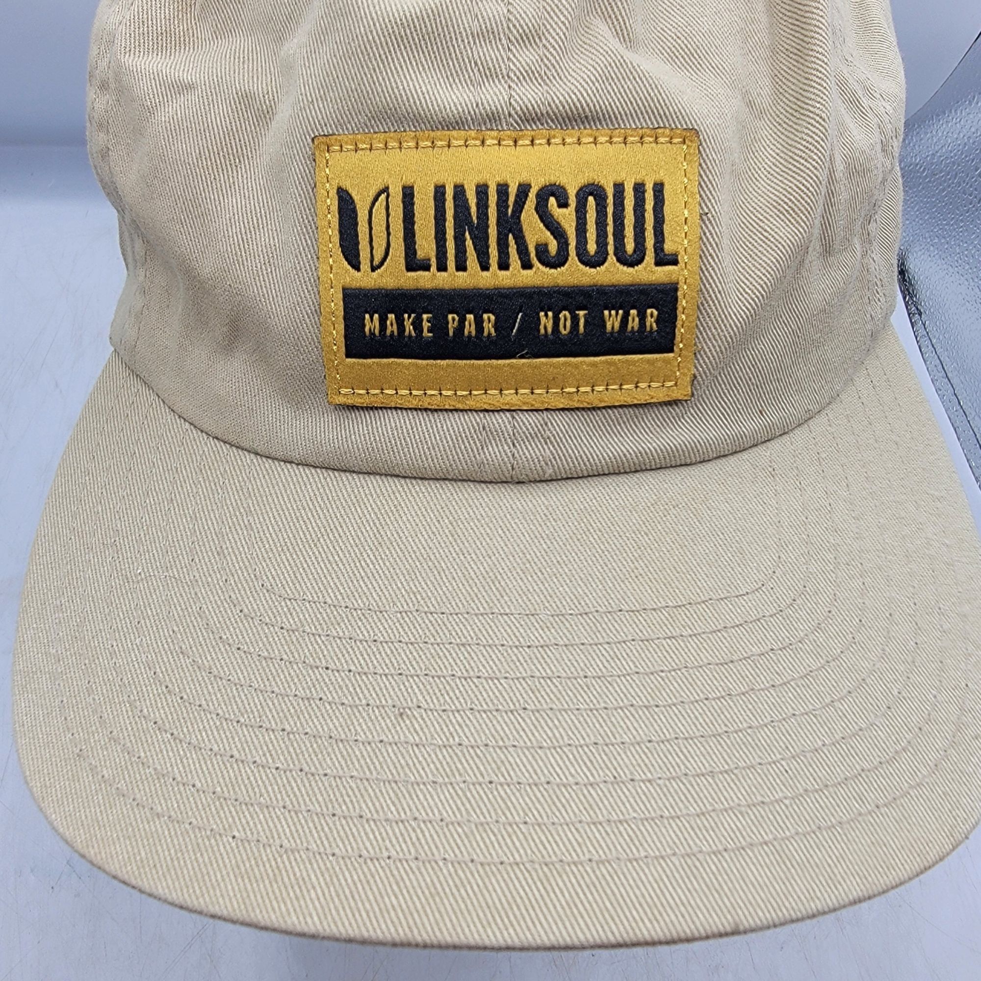Other Linksoul Adults Beige Baseball Hat Cap Adjustable Casual Out Size ONE SIZE - 9 Thumbnail