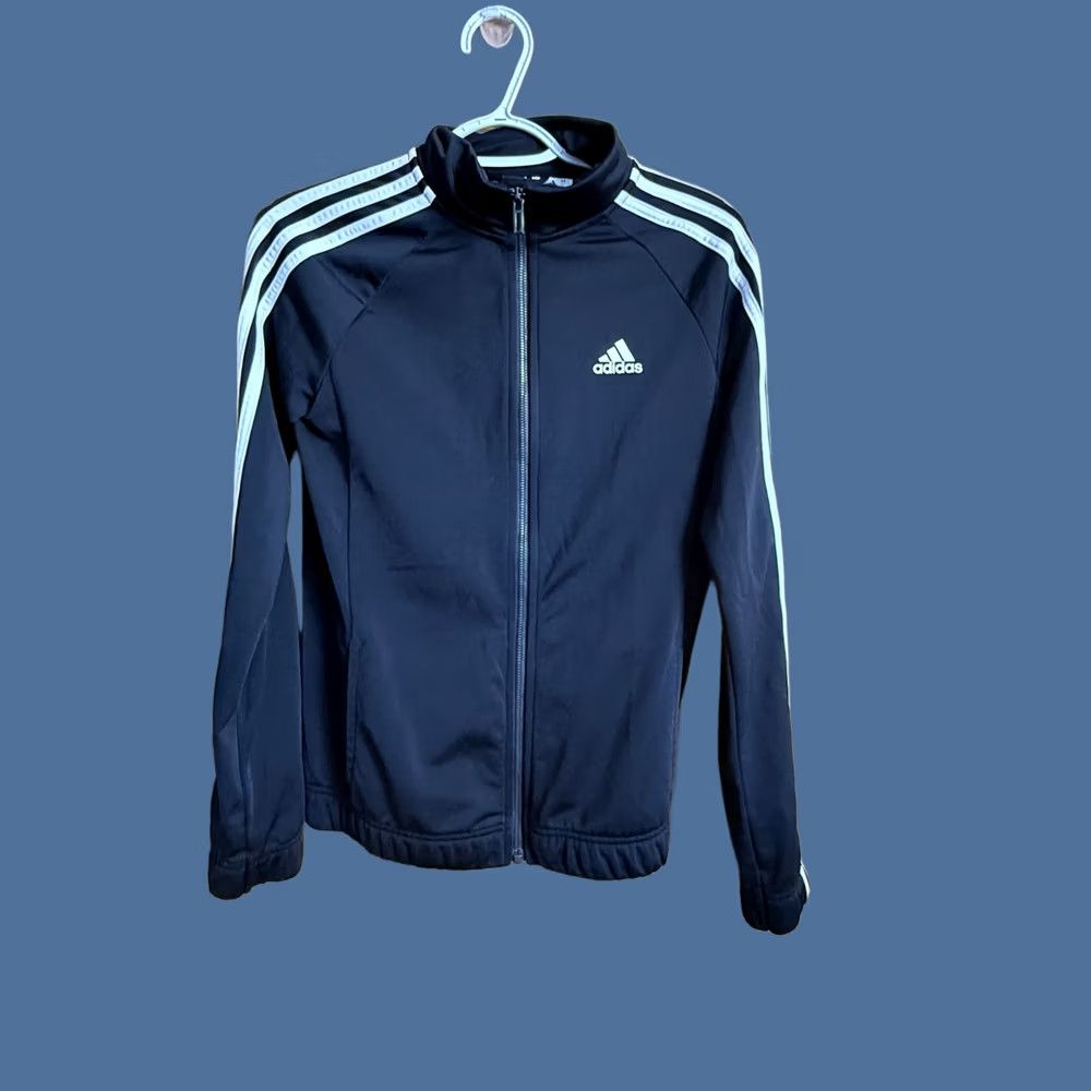 Adidas Adidas Track Jacket Womens XS Black 3 Stripes Soccer Running Workout Gym Train Jacket Size XS / US 0-2 / IT 36-38 - 1 Thumbnail