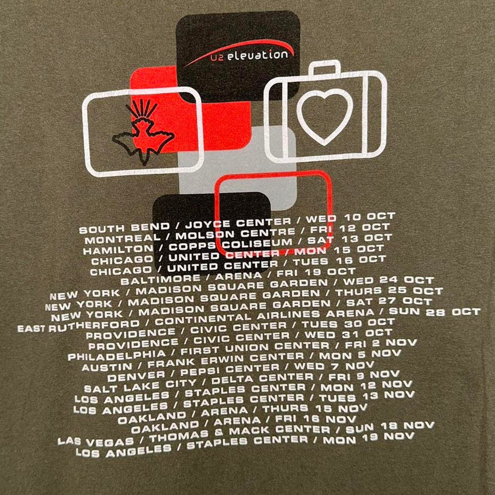 Band Tees × Vintage Vintage U2 Elevation Tour T Shirt size XL Size US XL / EU 56 / 4 - 5 Thumbnail