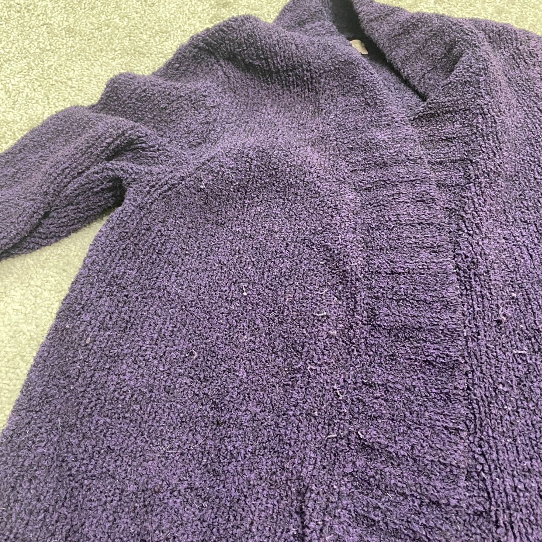 Vintage Chico's Open Cardigan Womens 0 Us4 Purple Chunky Knit Classic Casual Shirt Sweater Womens Size S / US 4 / IT 40 - 4 Thumbnail