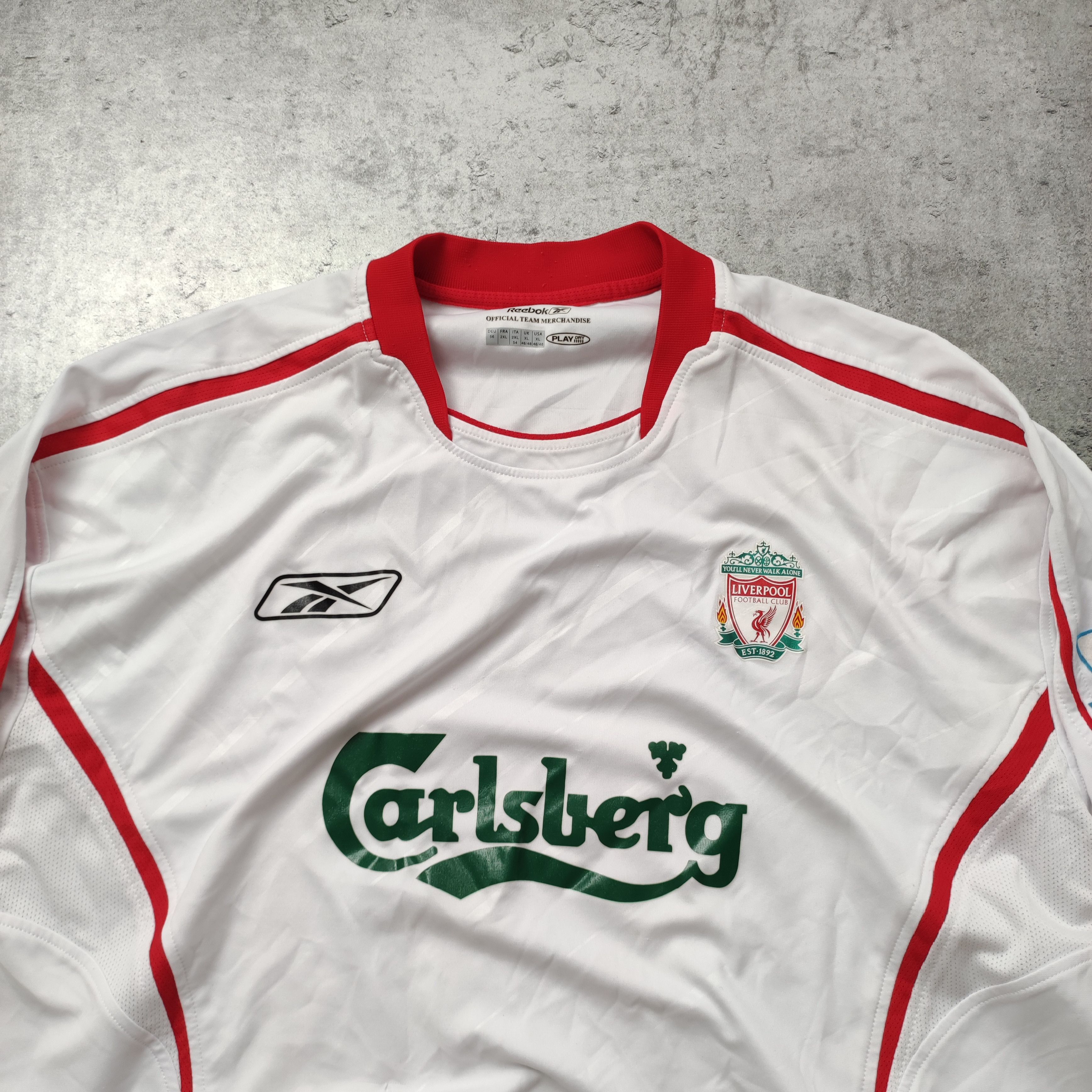 Vintage Vintage RARE 2005 Liverpool FC Football Premier League Kit Size US XXL / EU 58 / 5 - 2 Thumbnail