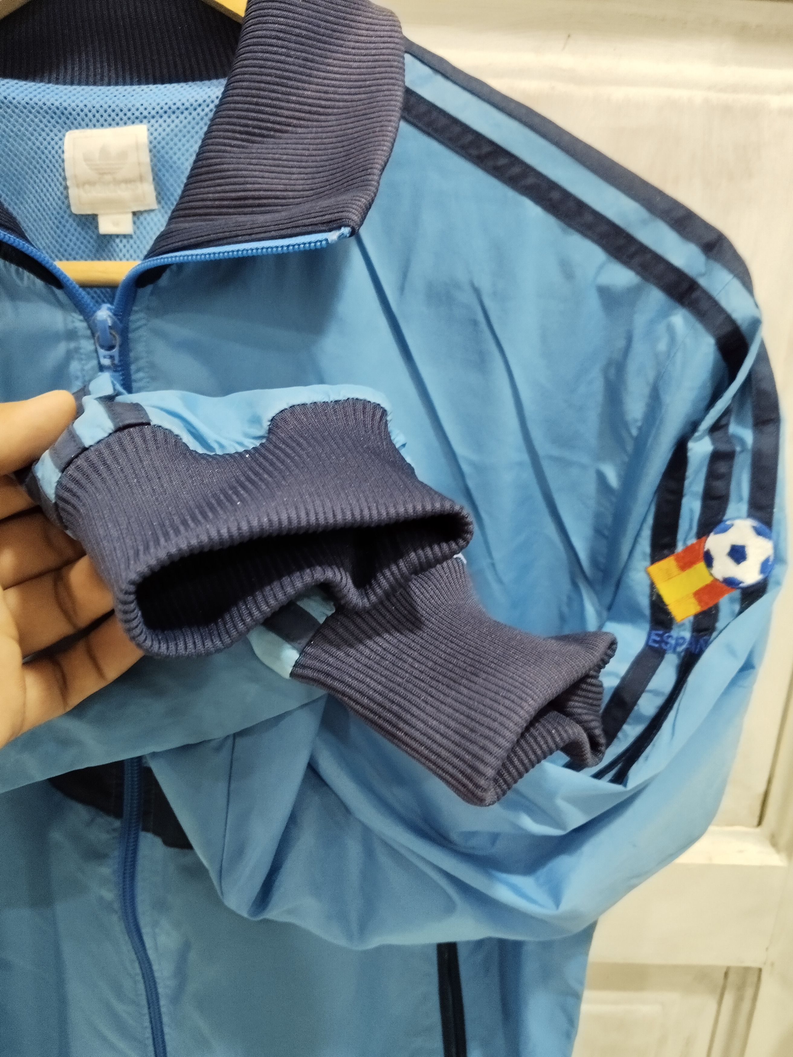 Adidas Vintage 80s Adidas Espana 82 Zipper Light Jacket Size US M / EU 48-50 / 2 - 4 Thumbnail