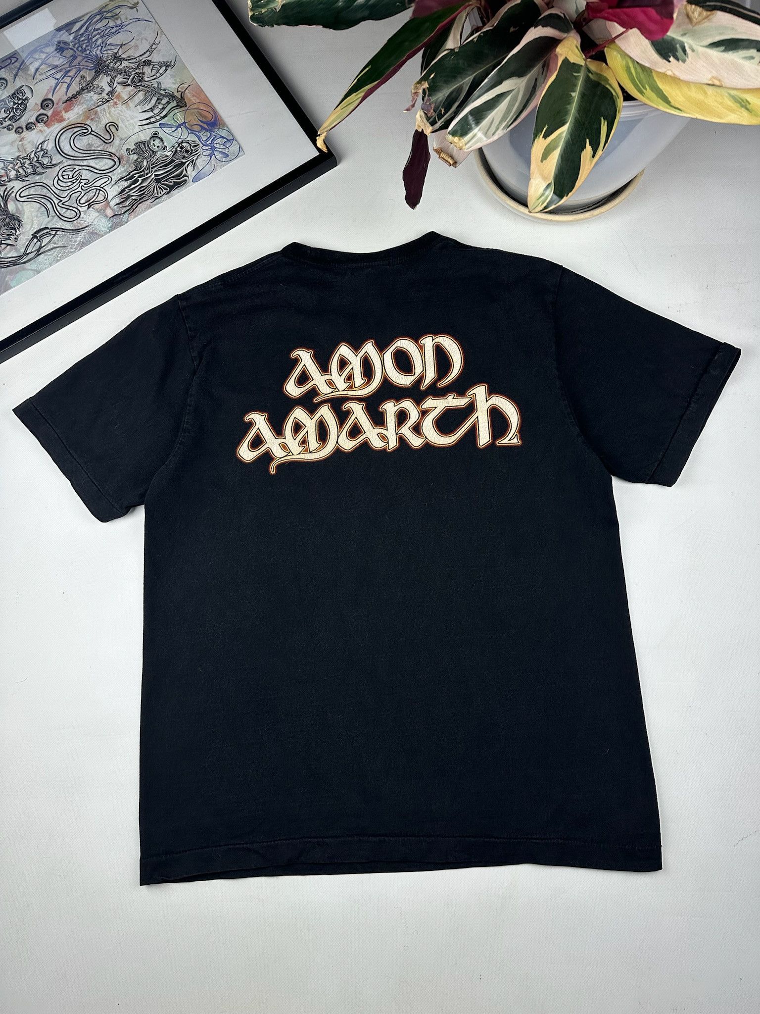 Band Tees Vintage Amon Amarth Band Death Metal Tee T-shirt Size US L / EU 52-54 / 3 - 4 Thumbnail