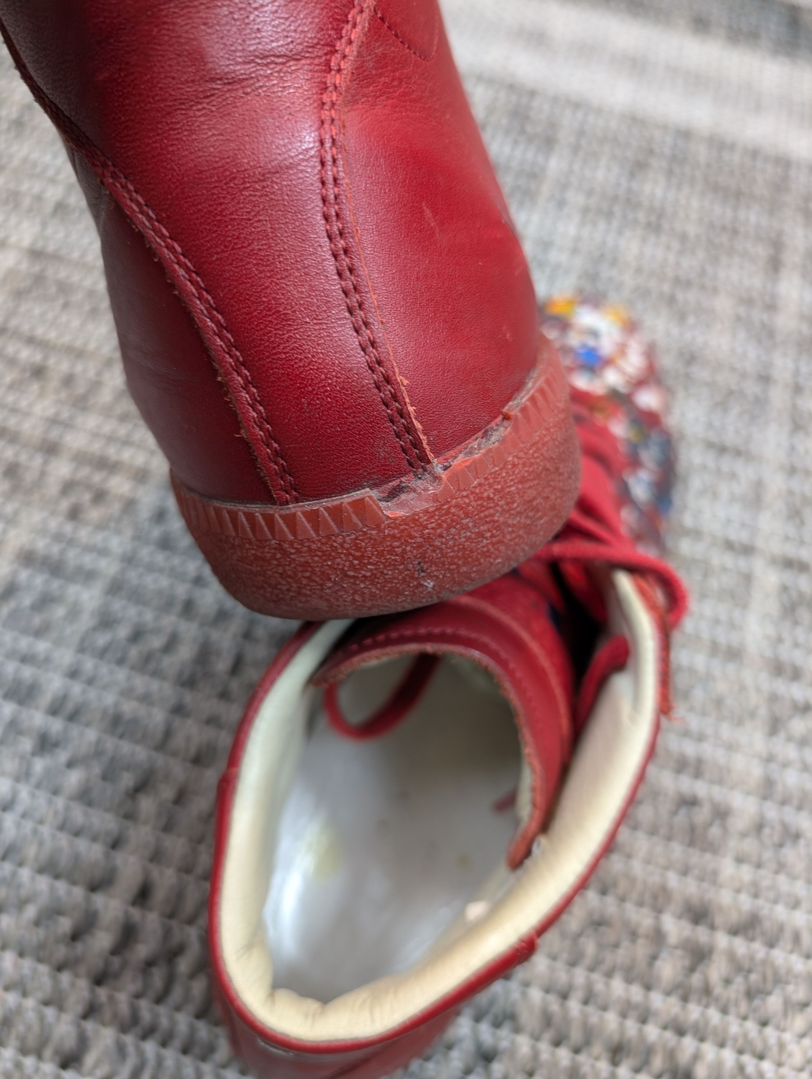 Maison Margiela Maison Margiela OG GAT Replica Paint Splatter Red High Top Size US 10 / EU 43 - 10 Thumbnail