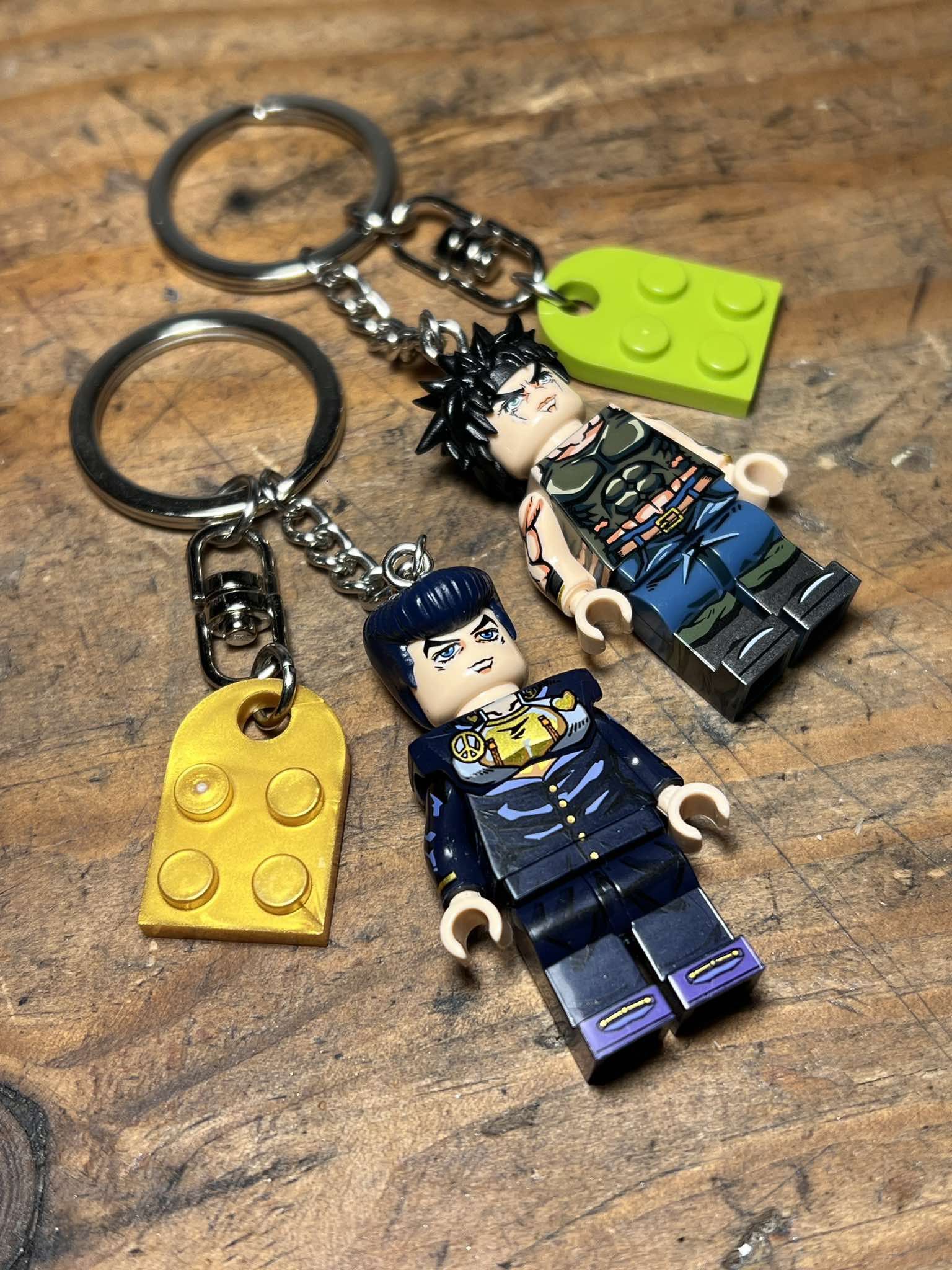 Anime Jojo joseph josuke anime mini figurine keychain keyring Size ONE SIZE - 5 Thumbnail