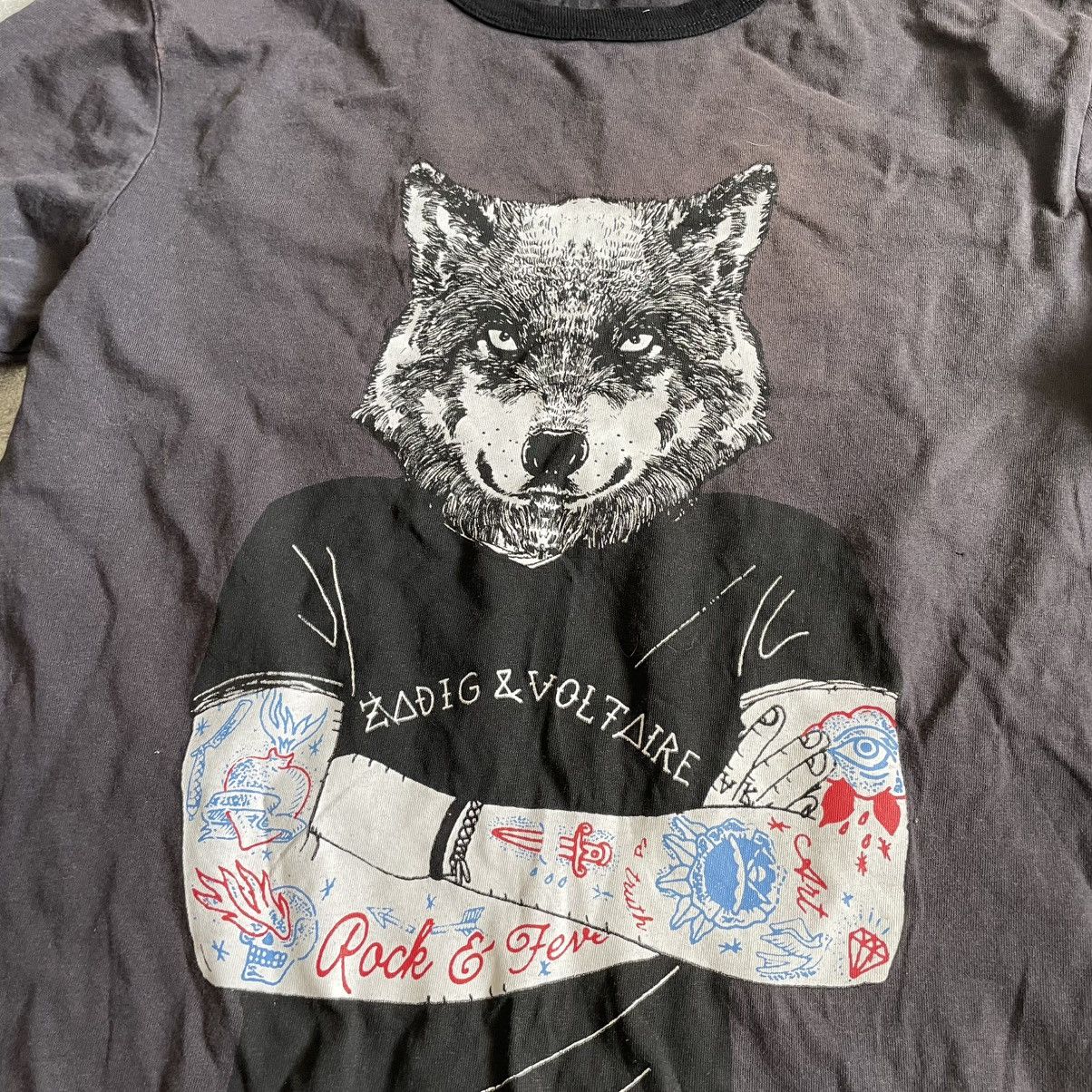 Zadig & Voltaire ZADIQ VOLTAIRE Y2K Skull Long Sleeve Tee shirt die distress Size US S / EU 44-46 / 1 - 2 Thumbnail