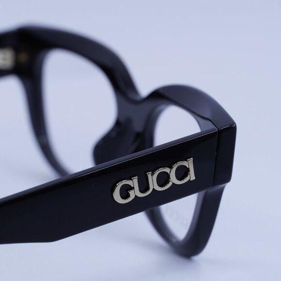 Gucci Gucci GG1837O 001 Eyeglasses Shiny Black 51mm Cat Eye Frame Size ONE SIZE - 6 Thumbnail