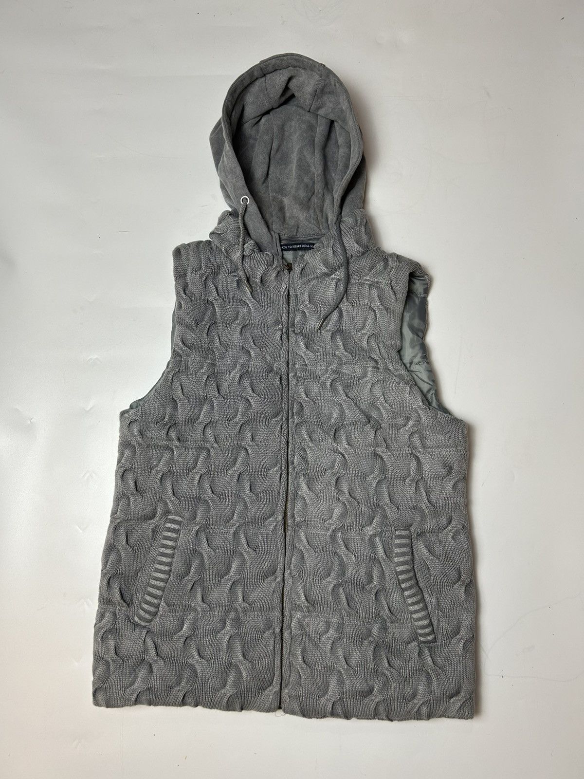 Japanese Brand REAL MASTER KNITWEAR HOODIE VEST Size US M / EU 48-50 / 2 - 1 Thumbnail