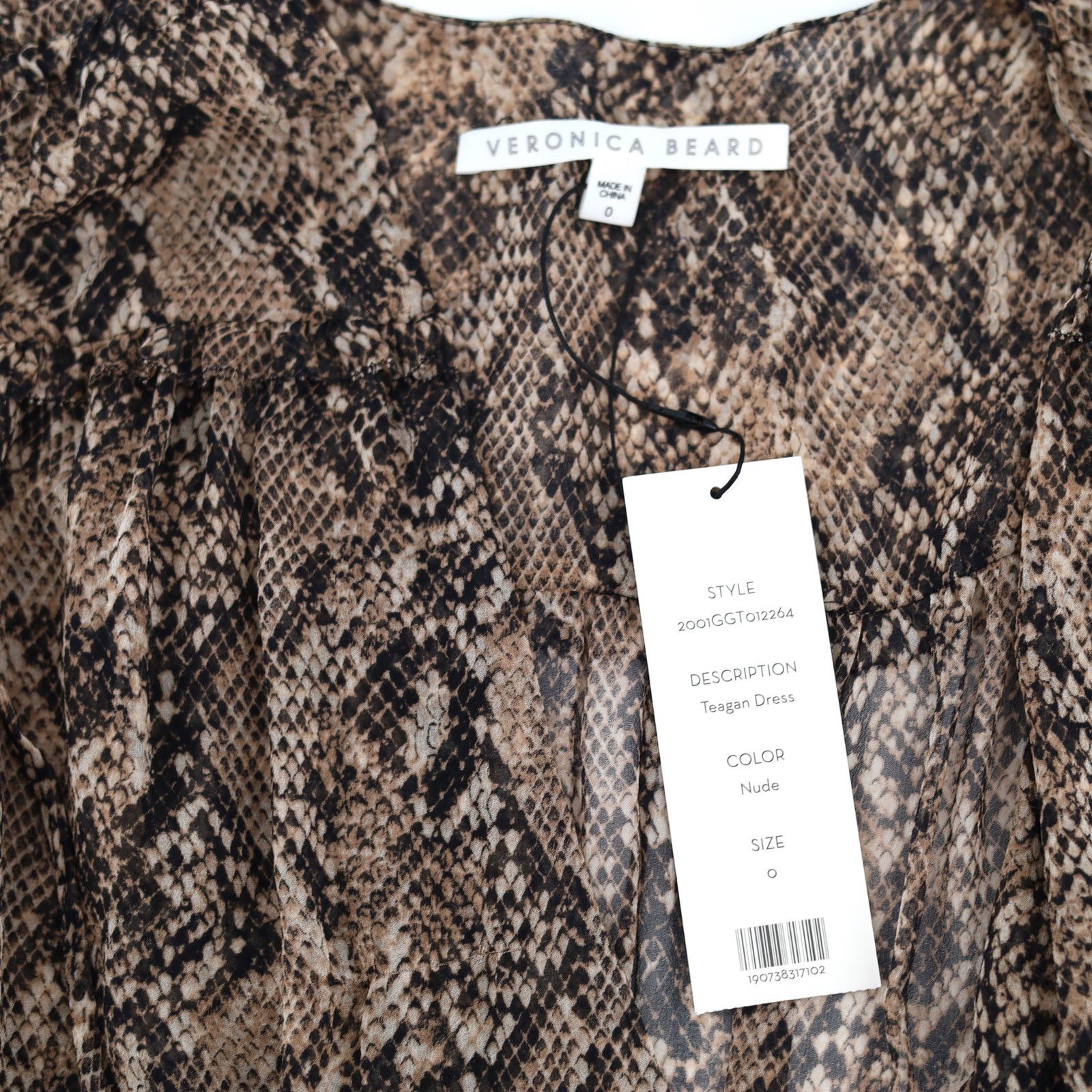 Veronica Beard Veronica Beard Women Snake Print Silk Cocktail Dress Size 0 Size XS / US 0-2 / IT 36-38 - 5 Thumbnail