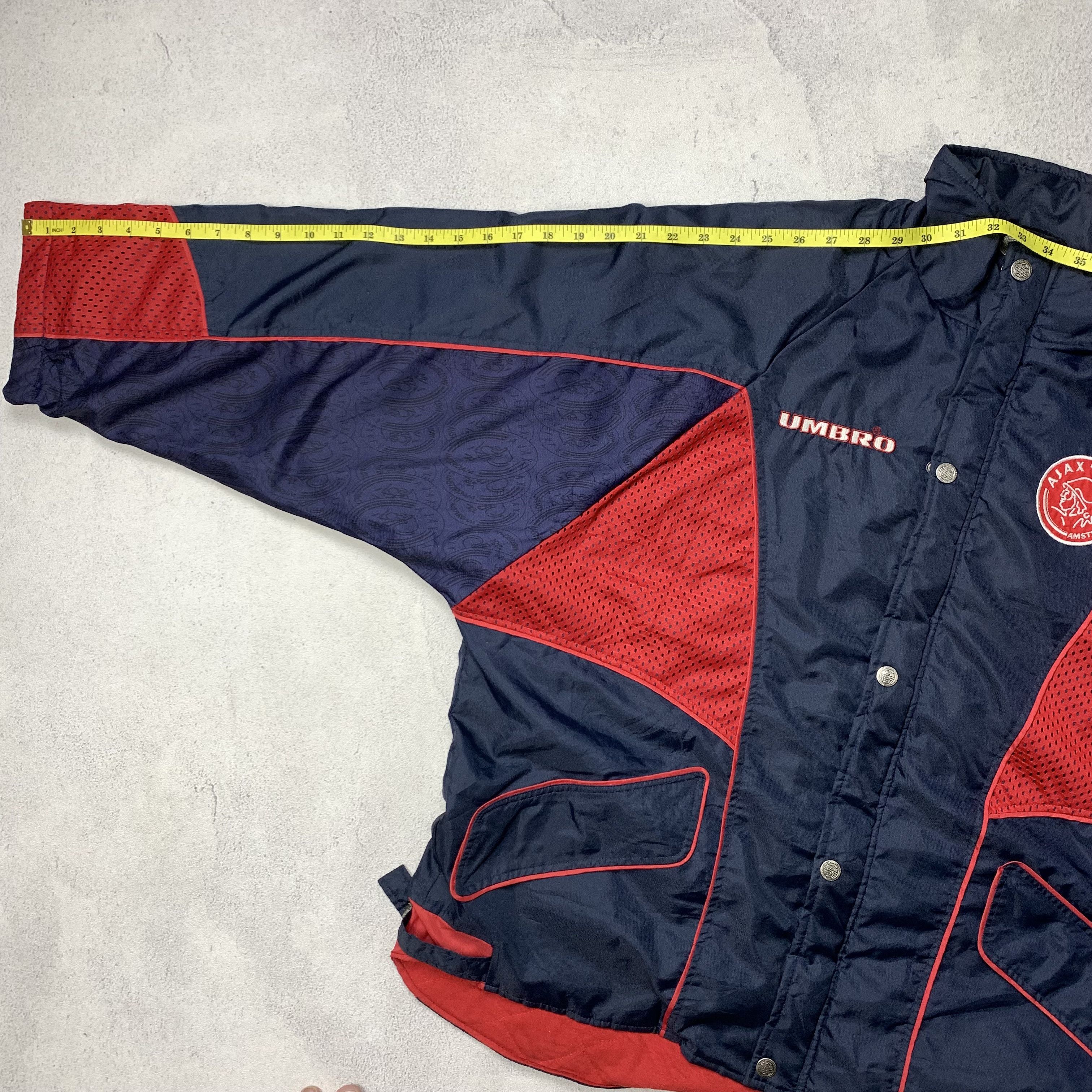 Vintage 1997-98 Umbro Ajax Amsterdam FC Padded Jacket