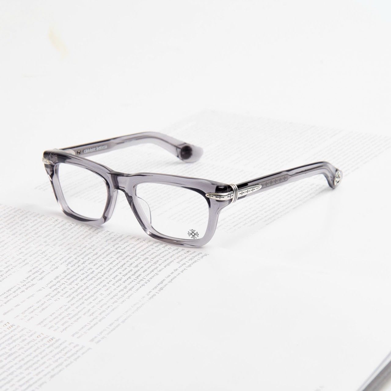 Chrome Hearts CHROME HEARTS TRYPOLEAGAIN GRAPHITE GLASSES Size ONE SIZE - 1 Thumbnail