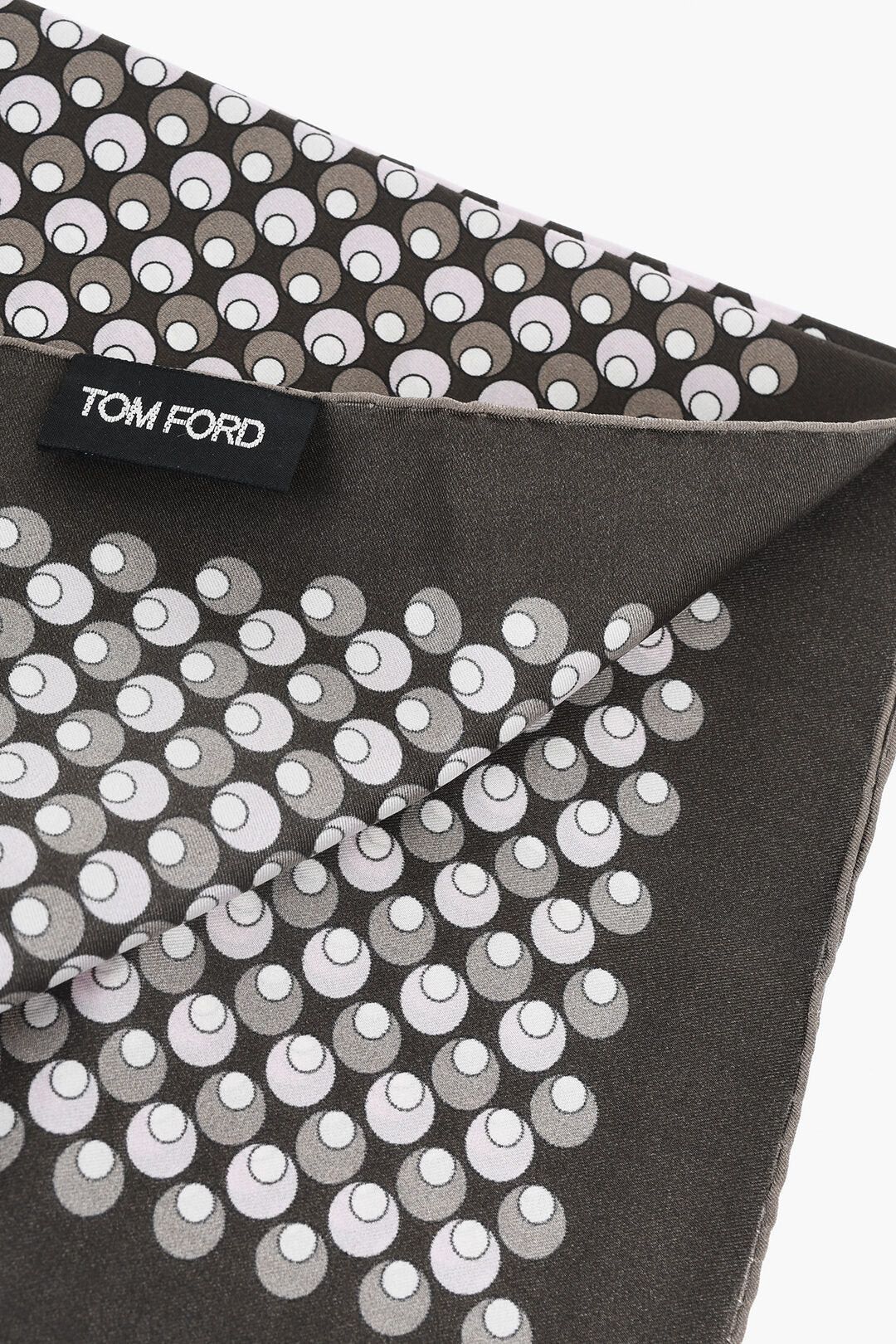 Tom Ford og1mm0426 Size: OS / Printed Silk Scarf Brown & Multicolor Size ONE SIZE - 3 Thumbnail