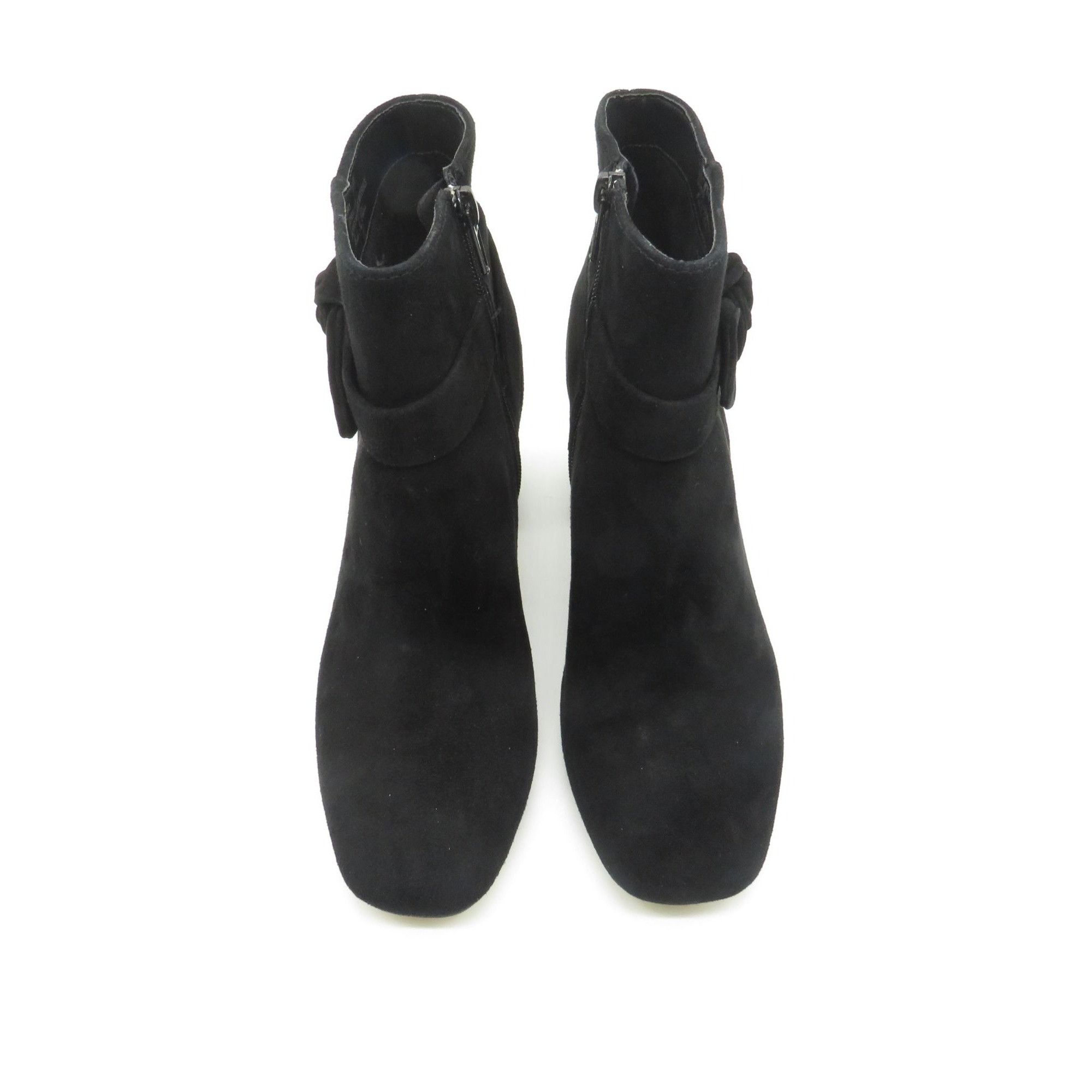 Other Bella Vita Women's Black Suede Ankle Boots Side Bow Block He Size US 6.5 / IT 36.5 - 3 Thumbnail