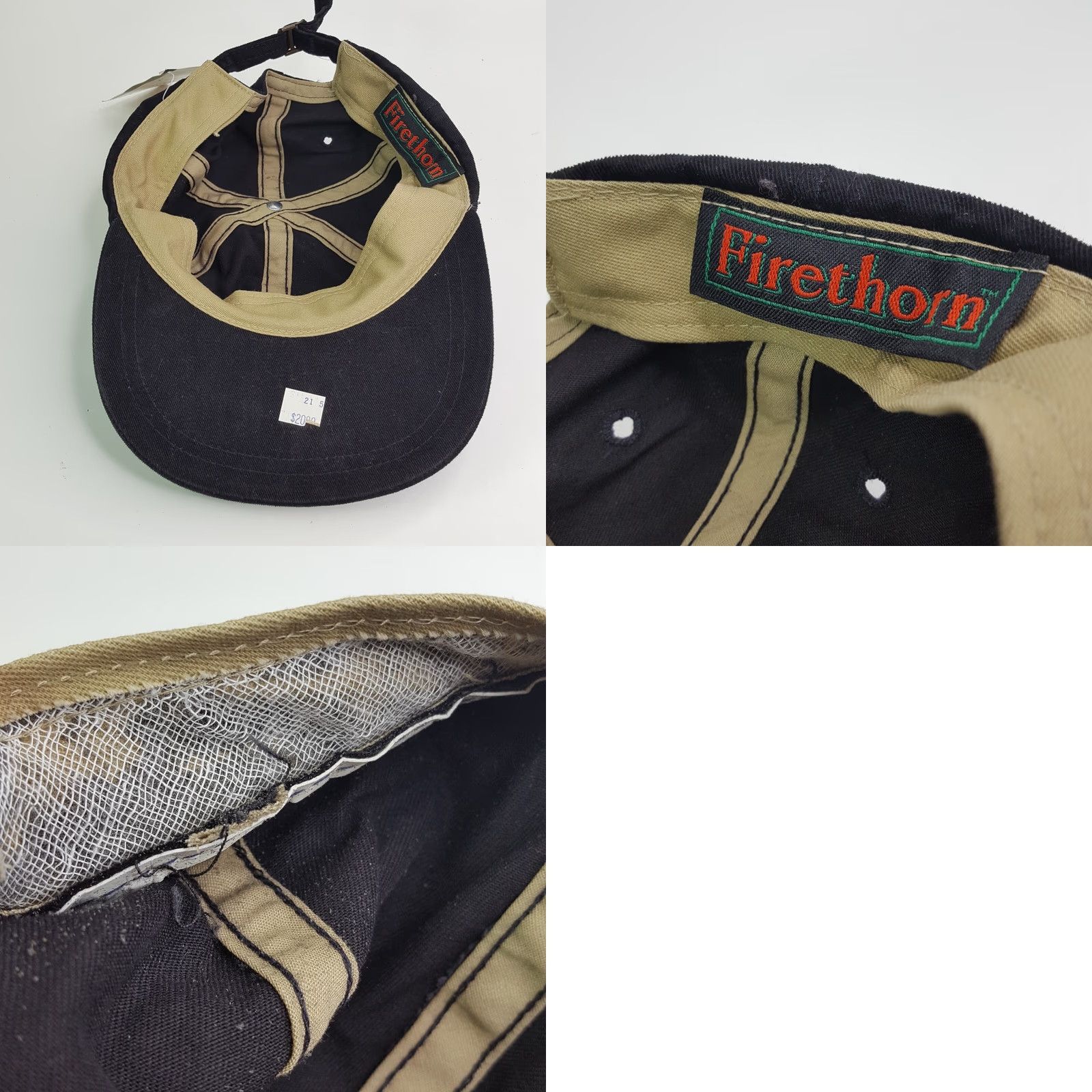 Brooks VINTAGE Beaver Brook Country Club PGA Logo Sports Snapback Golf Hat Baseball Cap 90s Mens Black Adjustable Cotton Twill Hat Size ONE SIZE - 8 Thumbnail