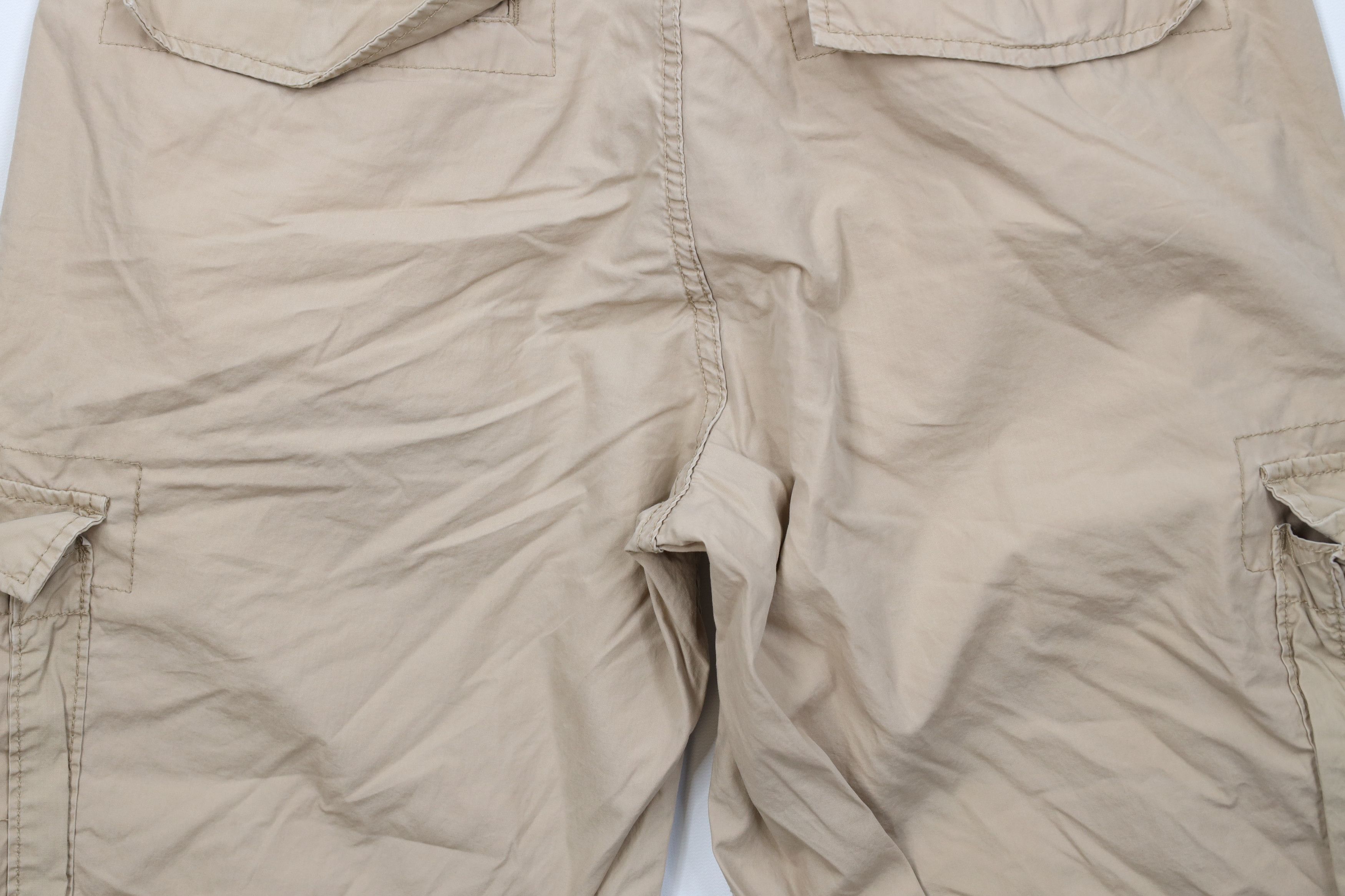 Ralph Lauren Vintage 90s Ralph Lauren Spell Out Cargo Shorts Beige Cotton Size US 32 / EU 48 - 11 Thumbnail