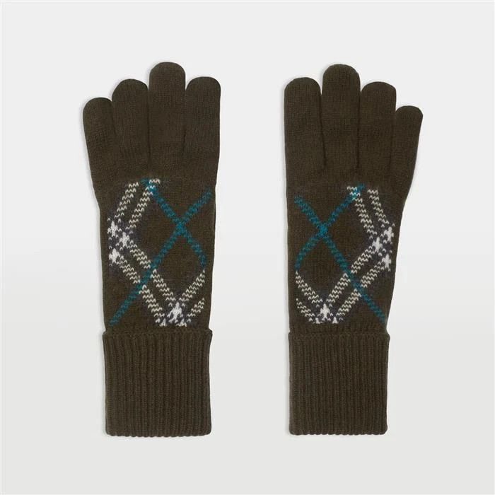 Burberry o1w1db10126 Size: M / Cashmere Blend Knit Gloves Multicolor Size ONE SIZE - 1 Thumbnail