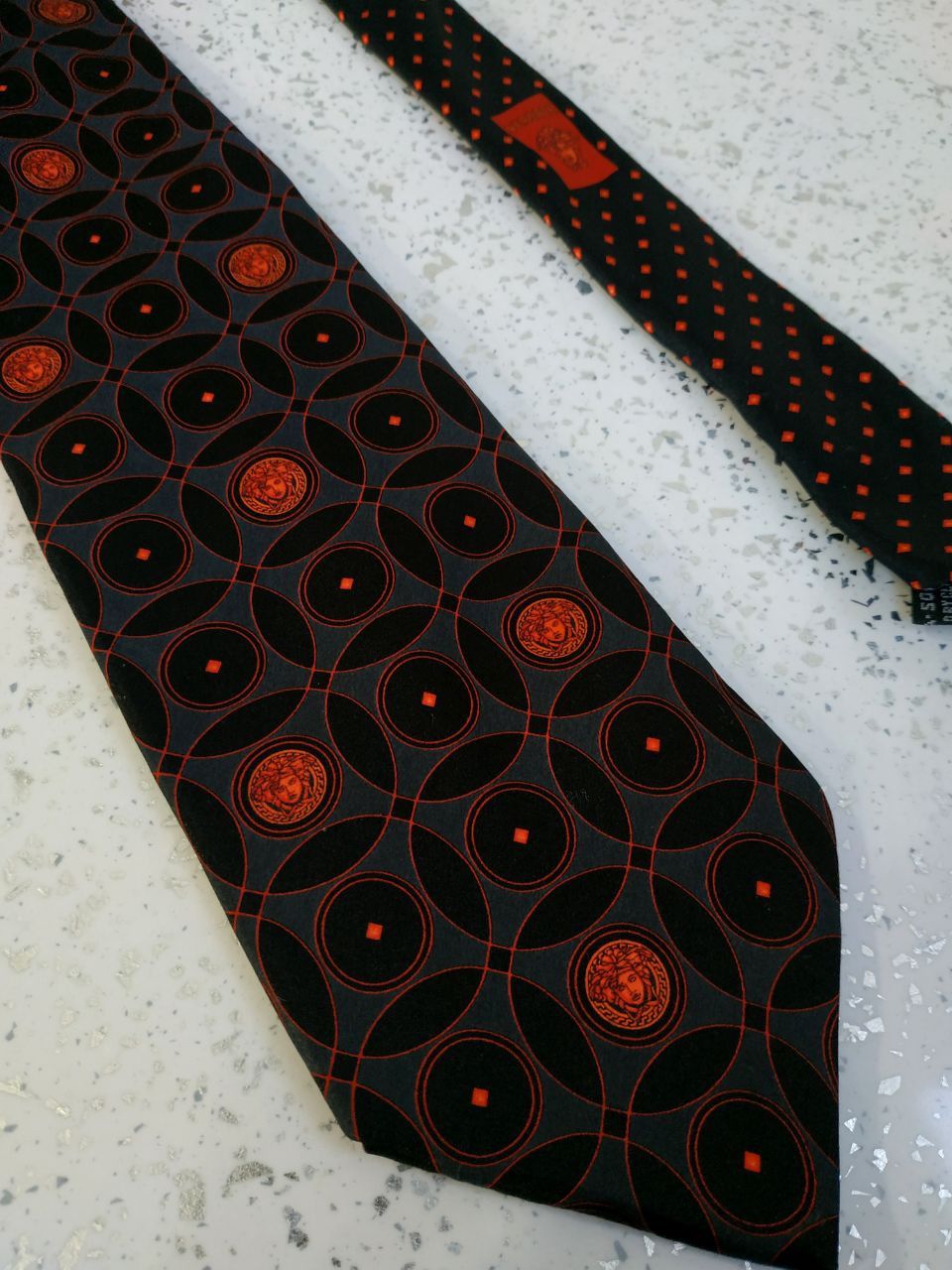 Versace Vintage Gianni Versace Monogram Silk Tie Size ONE SIZE - 6 Thumbnail