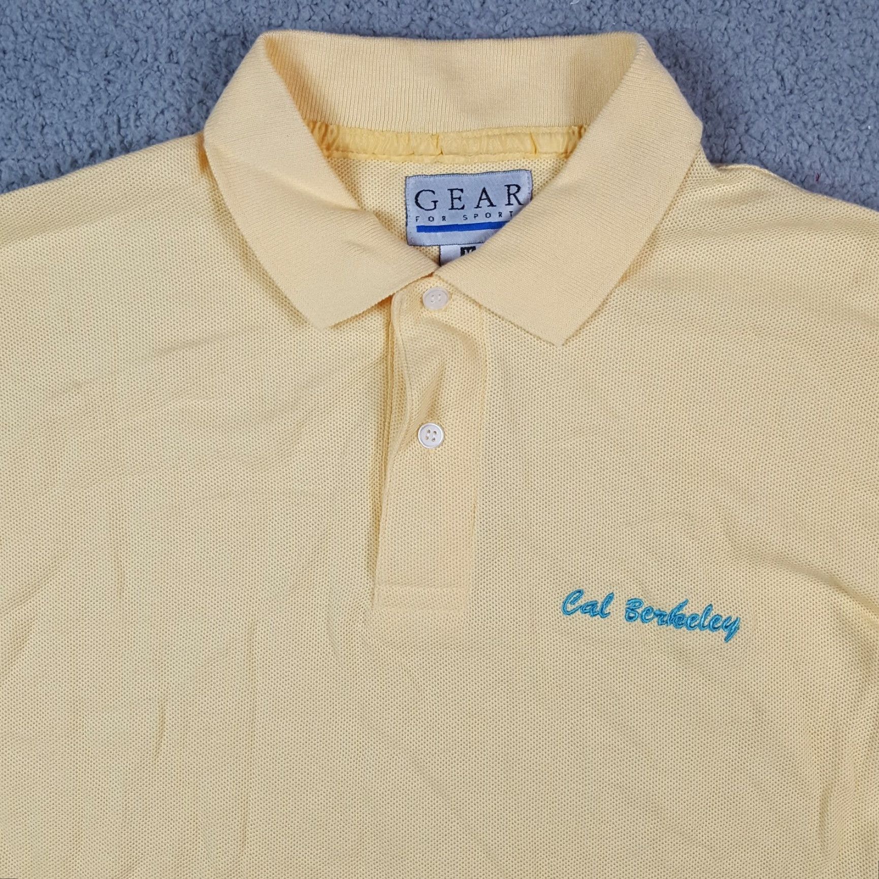 Vintage Vintage Cal Berkeley University California Men's Size M Golden Bears Polo Shirt Size US M / EU 48-50 / 2 - 3 Thumbnail