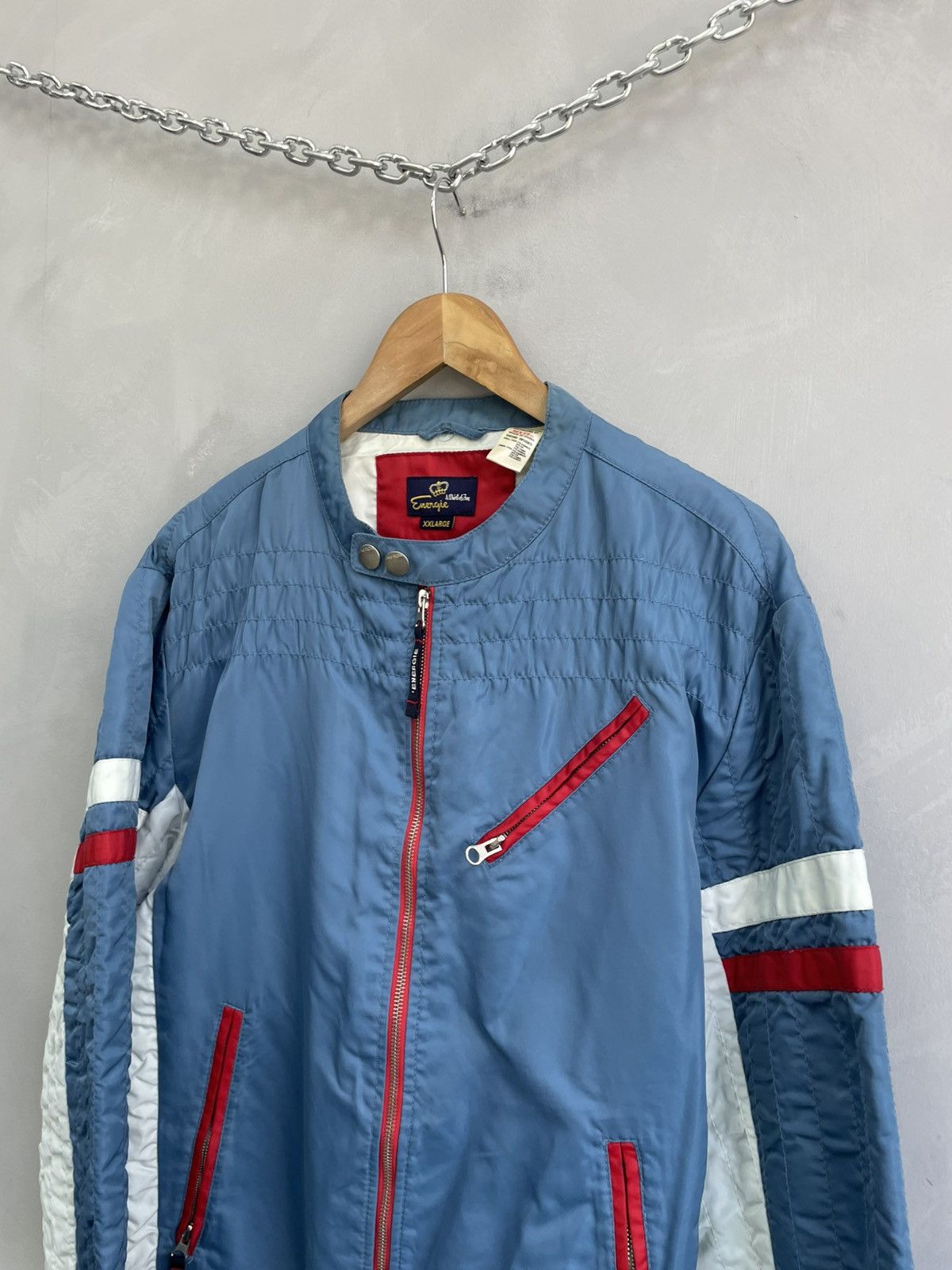 Energie Energie nylon racing moto jacket cropped y2k Size US XL / EU 56 / 4 - 3 Thumbnail