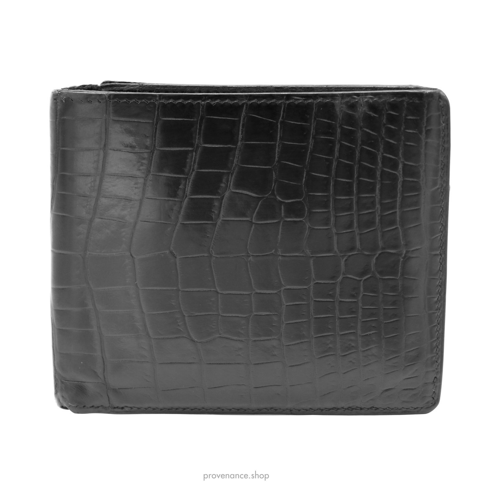 Hermes 🔴 Hermes MC2 Bifold Wallet - Black Crocodile Leather Size ONE SIZE - 2 Thumbnail