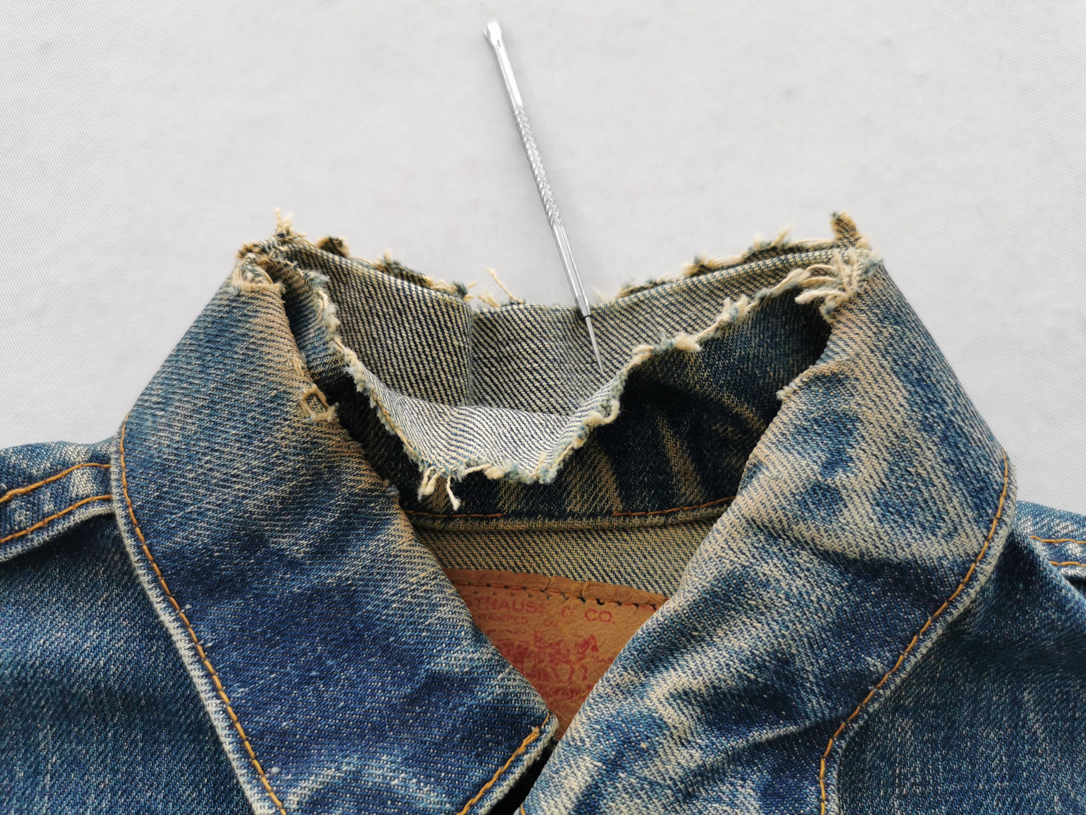 Levi's Distressed Vtg 80's Levis Trucker Denim Jacket Made In USA Size US S / EU 44-46 / 1 - 6 Thumbnail