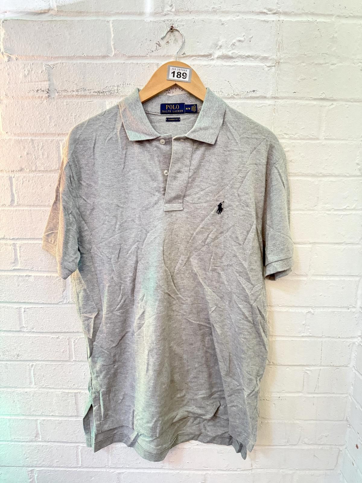 Polo Ralph Lauren Polo Ralph Lauren Classic Fit Men's Polo Shirt Grey Size US M / EU 48-50 / 2 - 1 Thumbnail