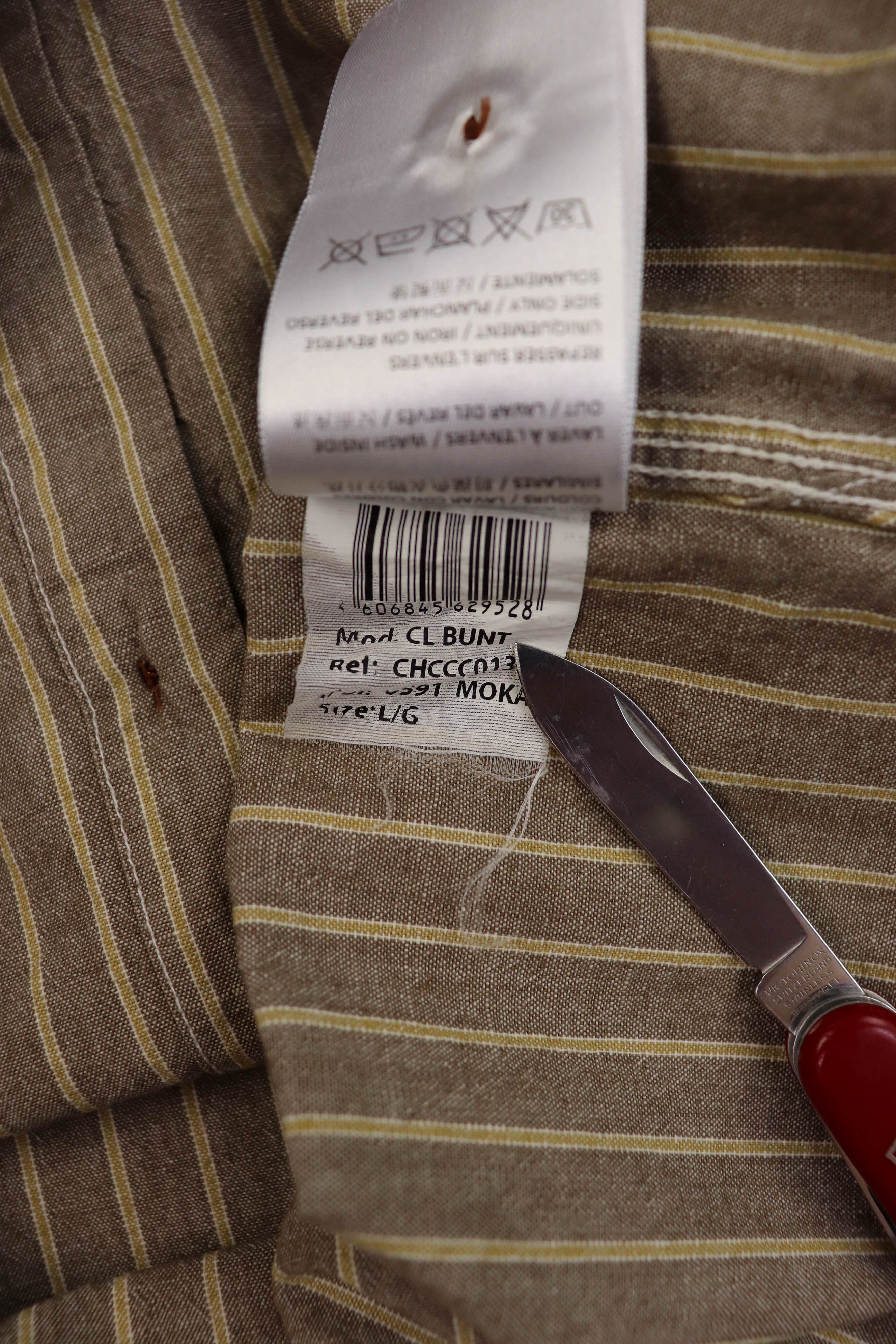 Chevignon Chevignon Conquest Striped Chemise Sanforized Cotton Shirt Size US L / EU 52-54 / 3 - 11 Thumbnail
