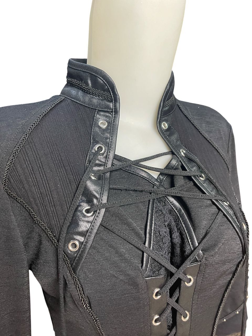 Japanese Brand Ozz Croce Lace Up Ladies Gothic Style Size M / US 6-8 / IT 42-44 - 3 Thumbnail